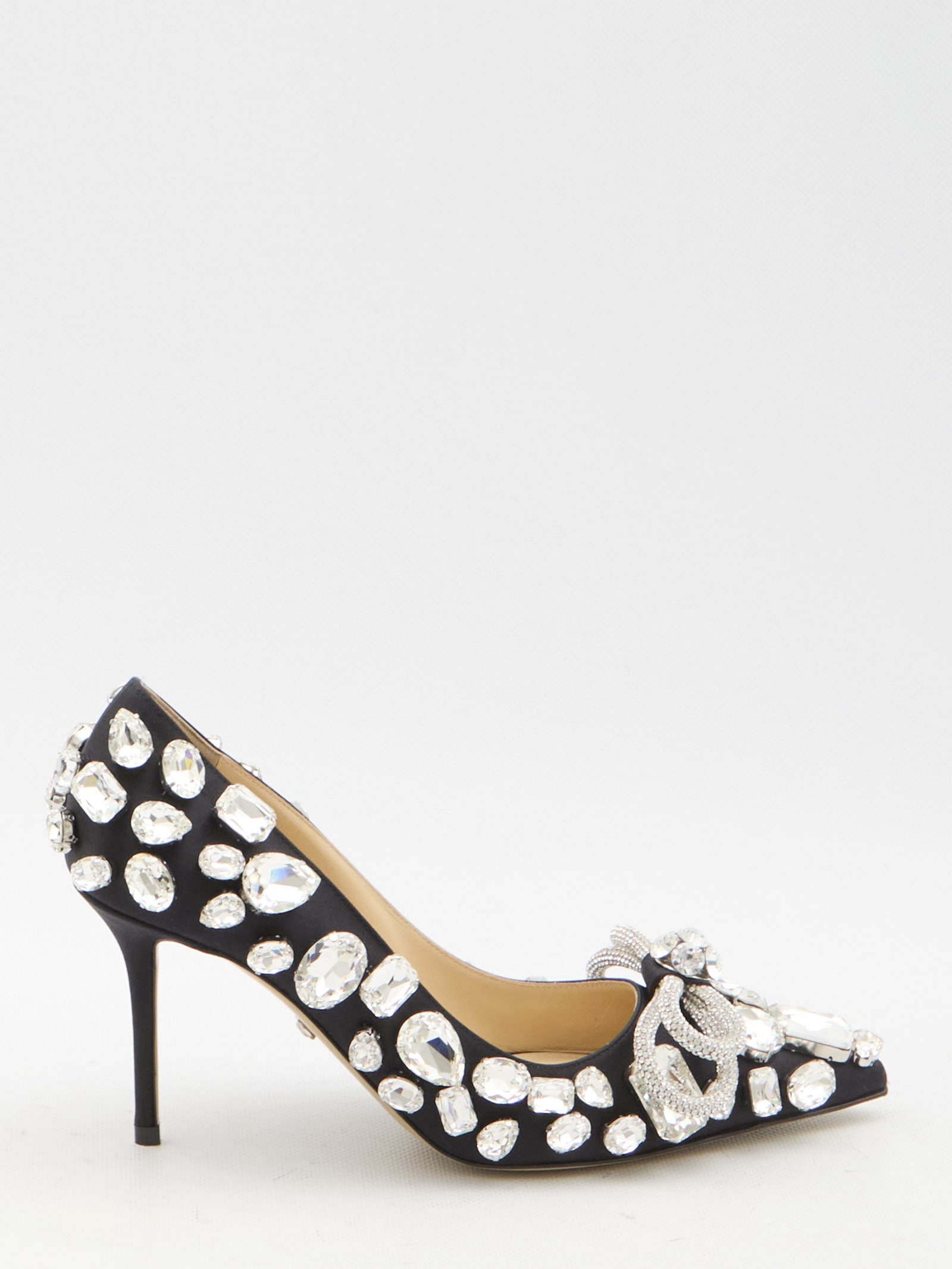 Shop Mach &amp; Mach Double Bow Pumps In Black