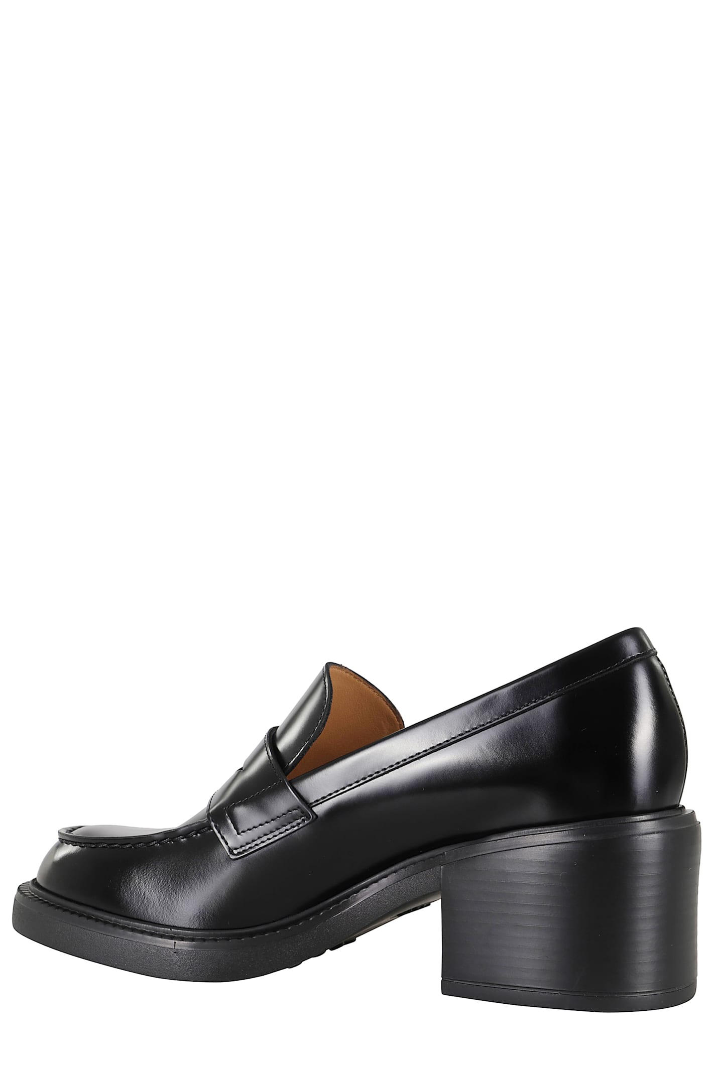 Tod's Scarpa Donna Sotto Cav.tomaia Pelle F.do Gomma In Black