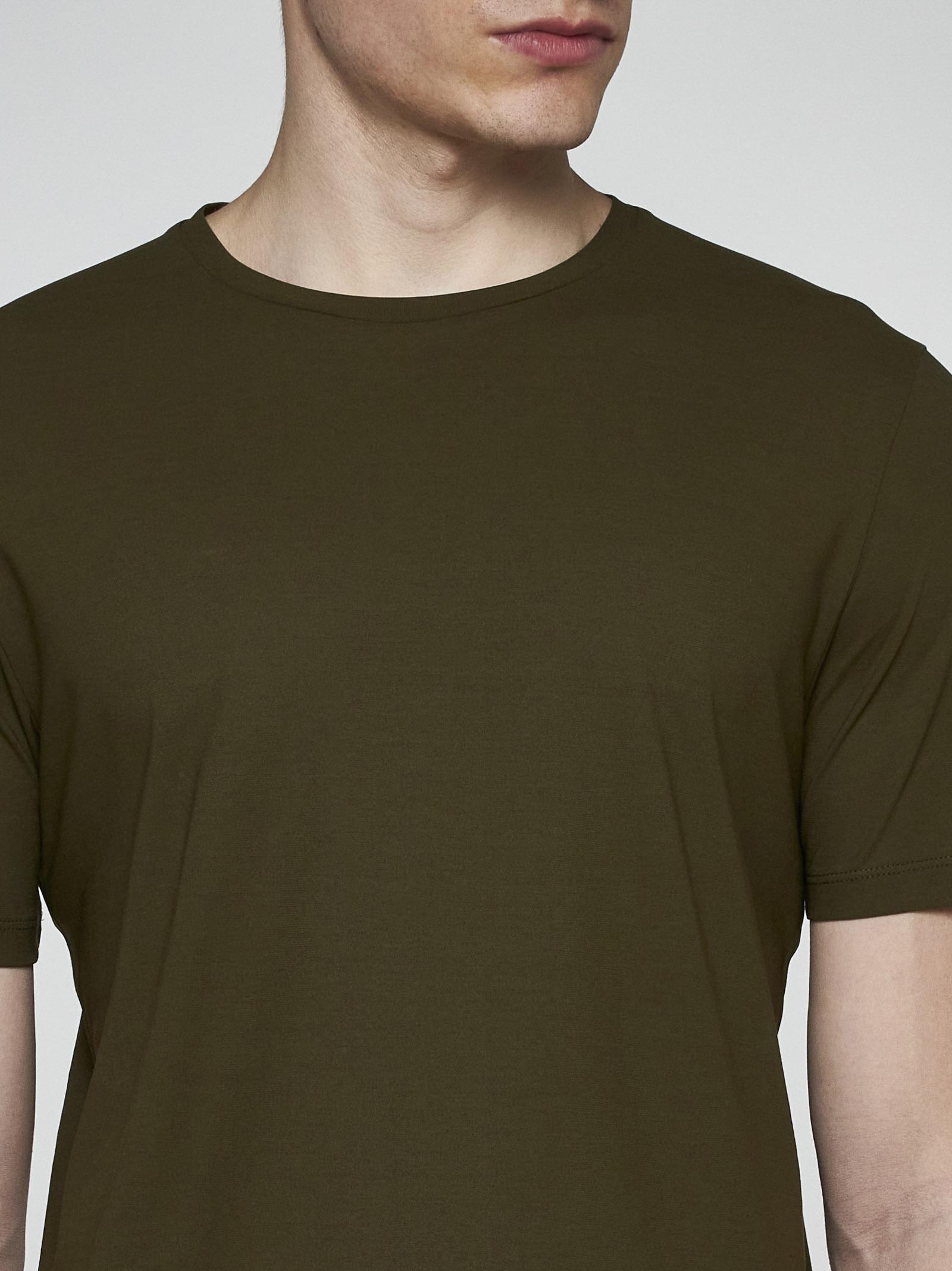 Shop Herno Cotton T-shirt In Green