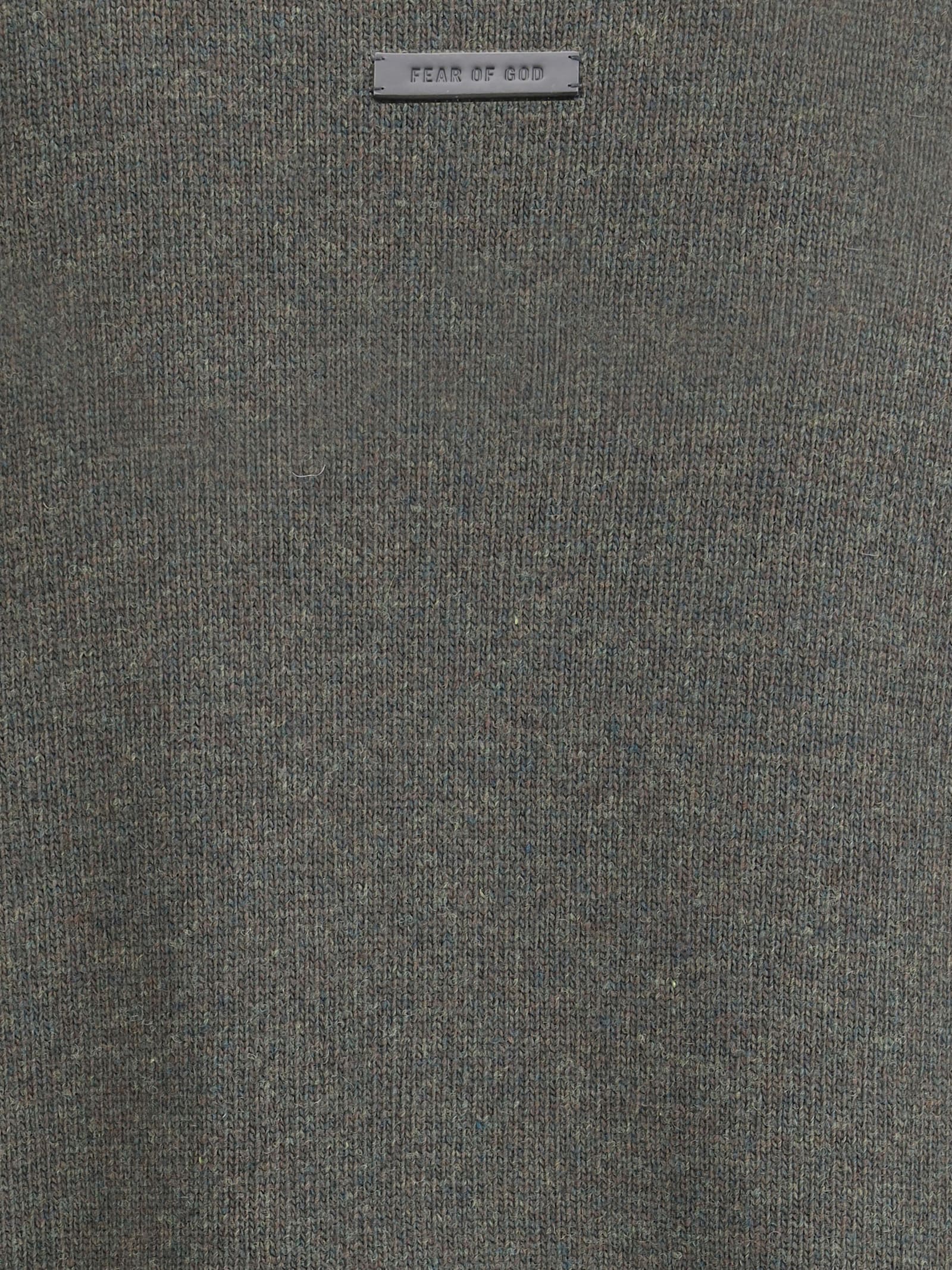 Fear Of God Men Oversized Wool Crewneck Sweater In Gray