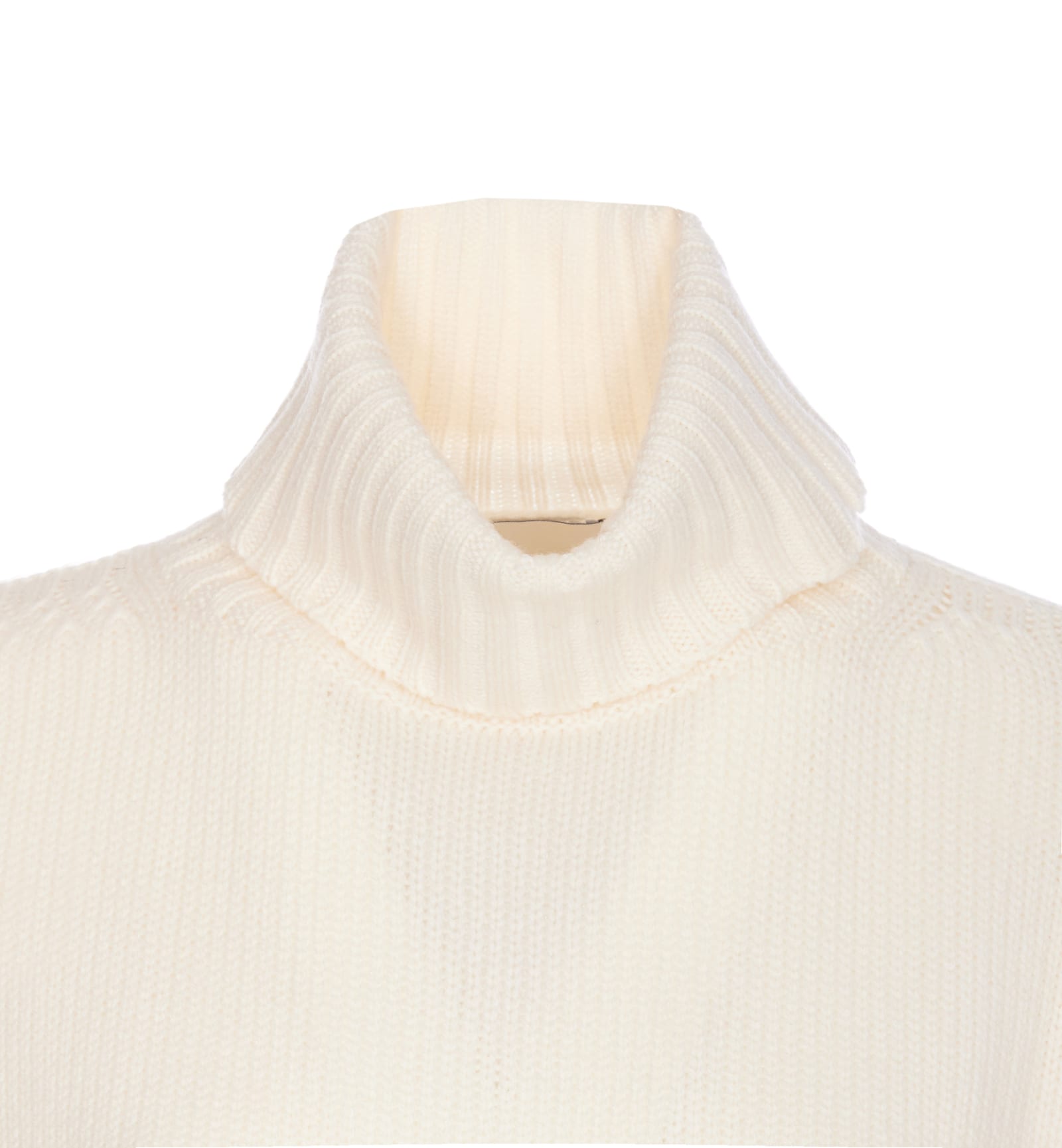 Shop Allude Turtleneck Sweater In White