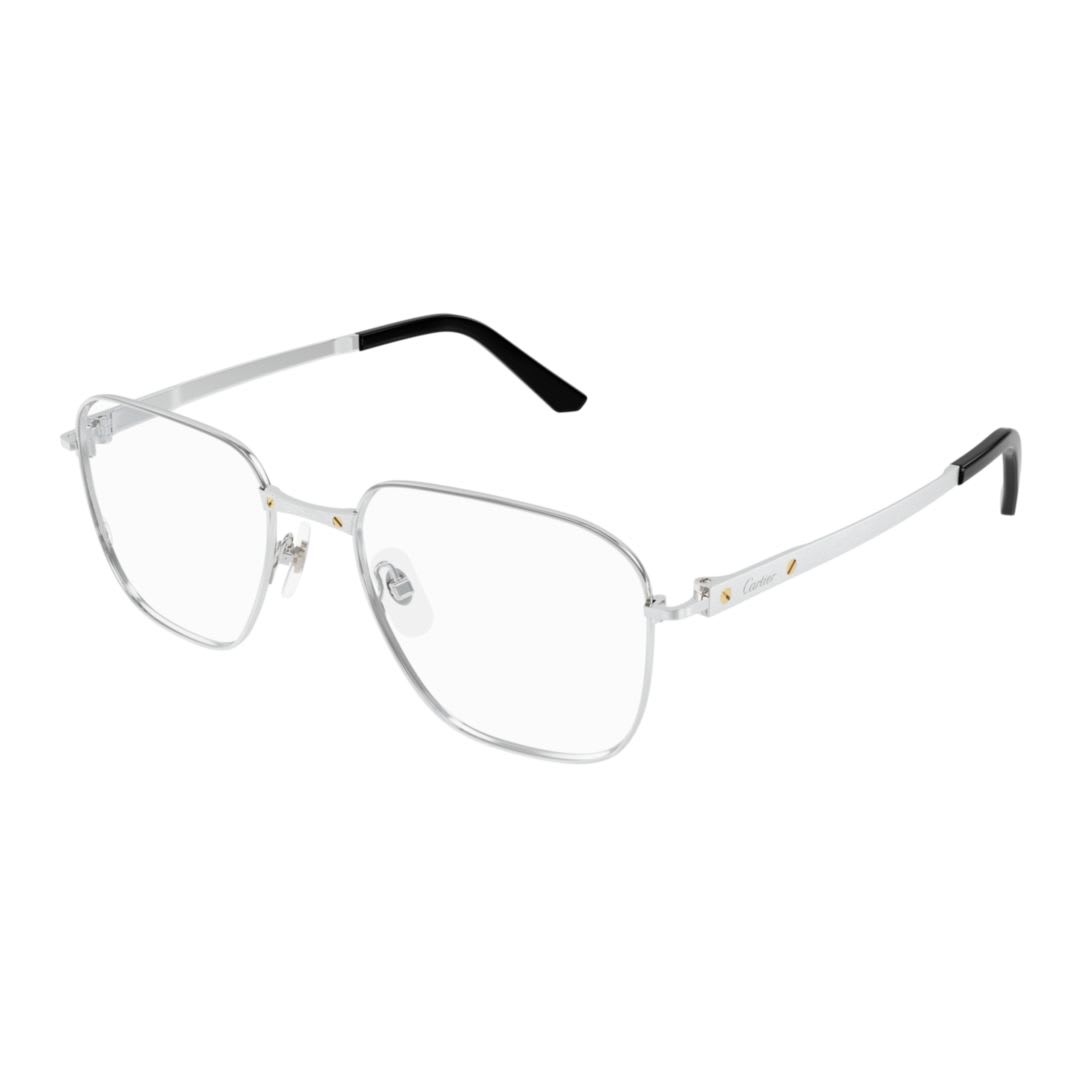 Cartier Ct0553o-002silver-silver-transparent In Metallic