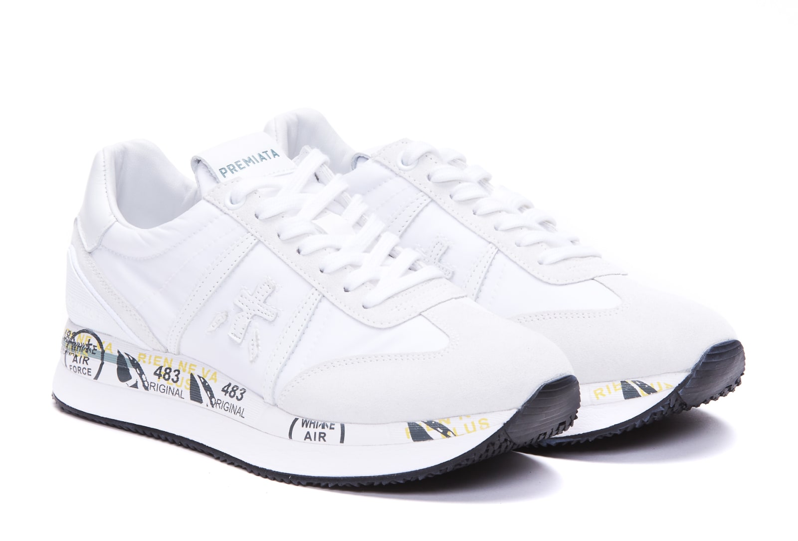 Shop Premiata Conny Sneakers In Bianco