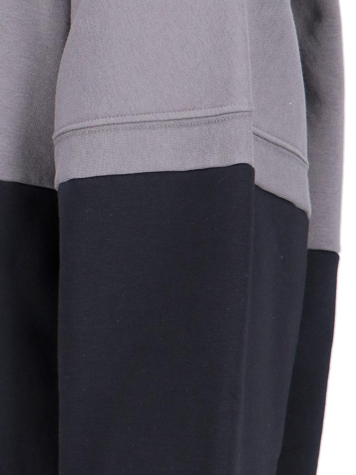 Shop Mm6 Maison Margiela Logo Crewneck Sweatshirt In Grey