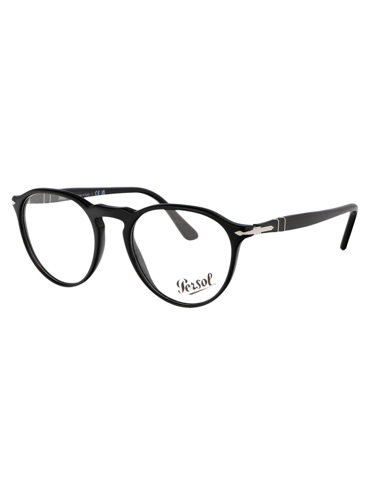 Shop Persol Oval Frame Glasses In 95