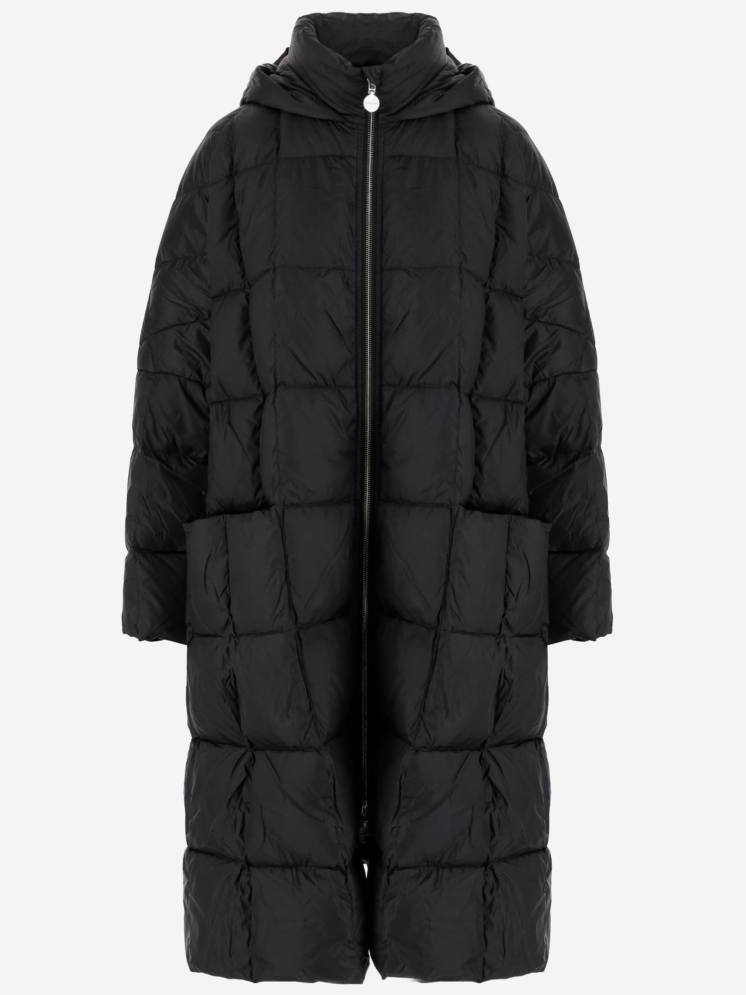 Ienki Ienki Pyramid Leon Long Down Jacket In Black