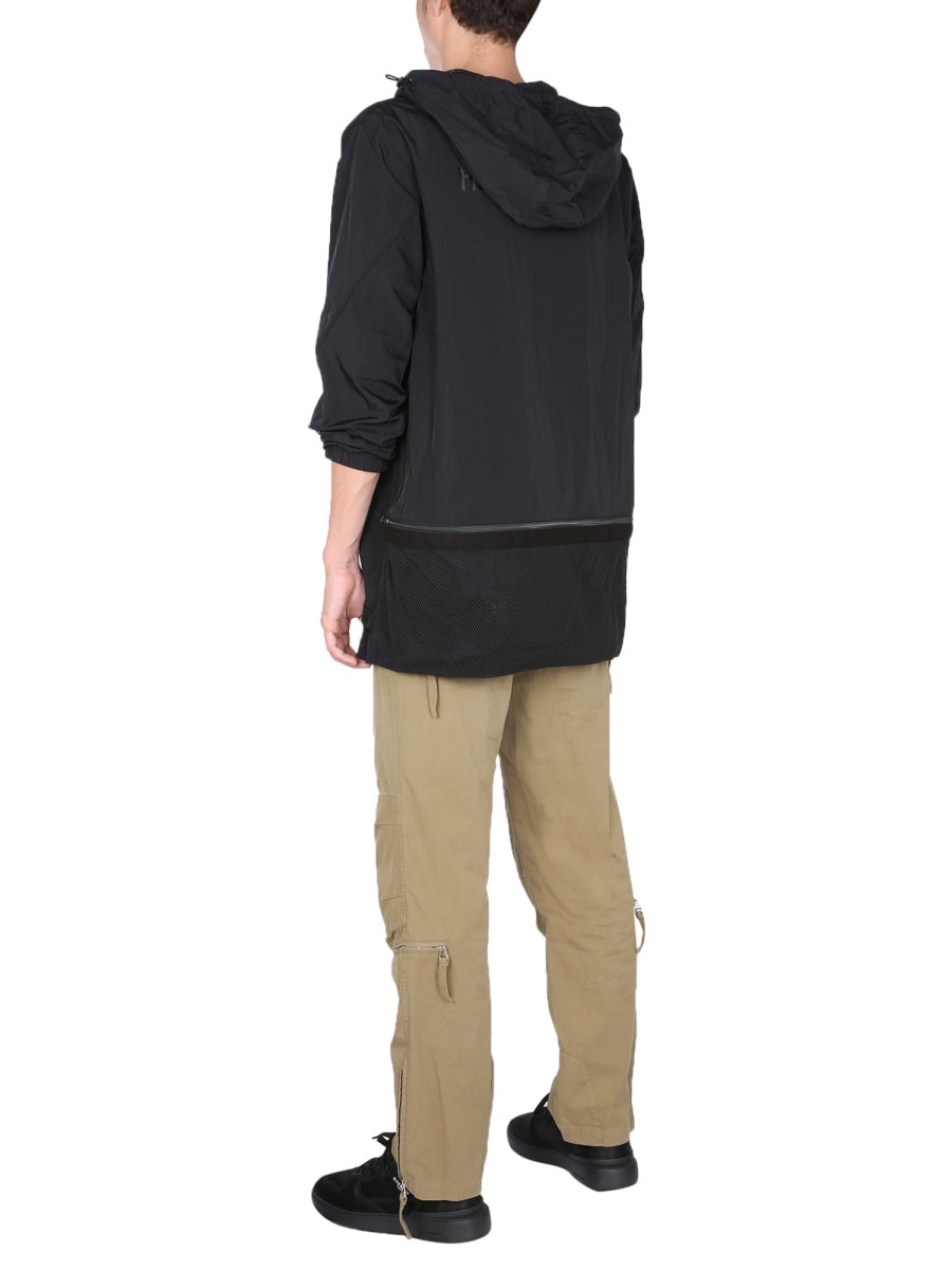 Helmut Lang Nylon Windbreaker In Black