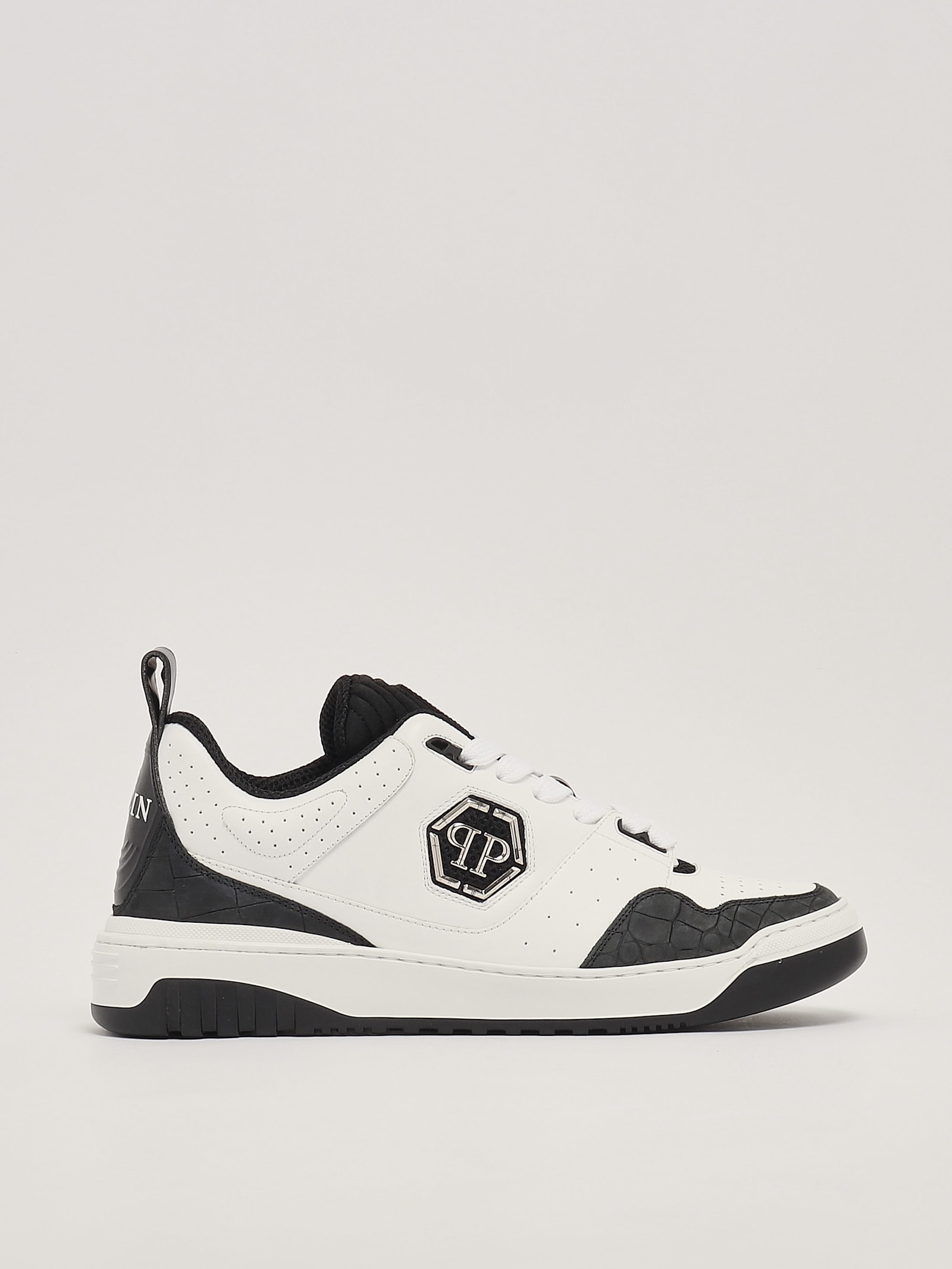 Shop Philipp Plein Sneaker Sneaker In Bianco-nero