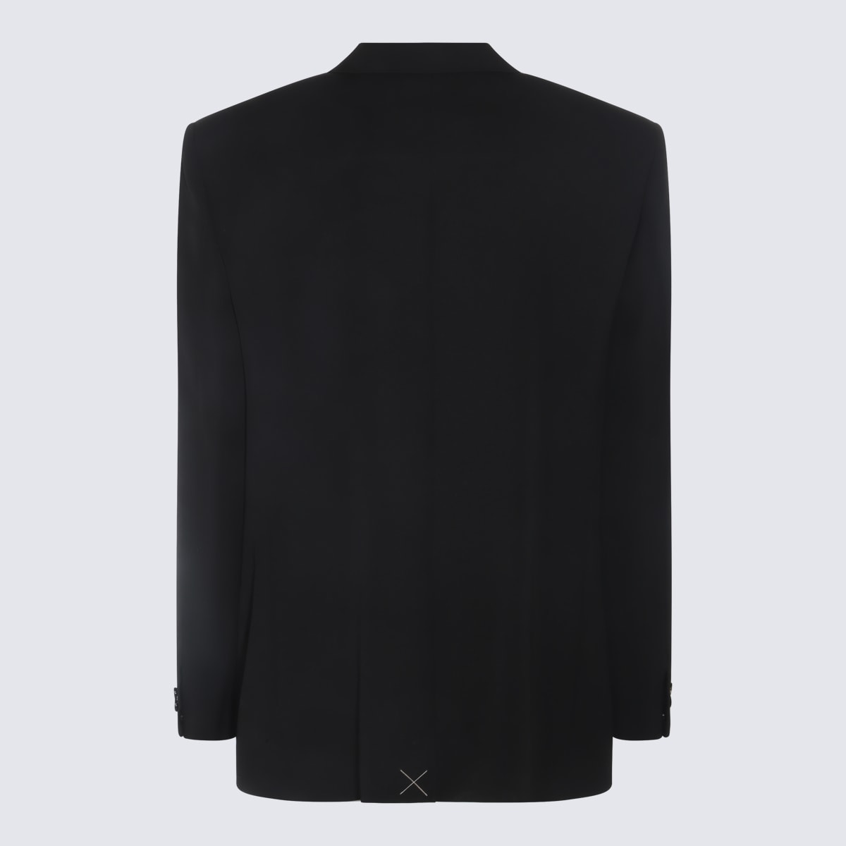 Shop Bottega Veneta Black Wool Blazer