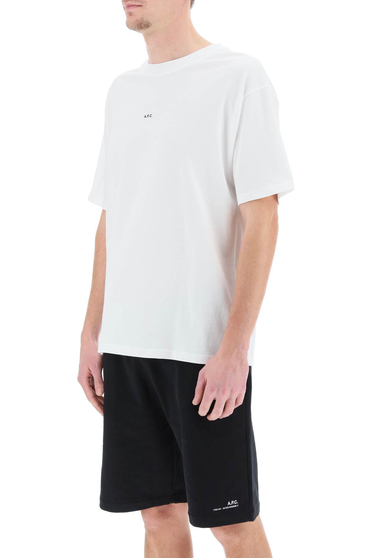 Shop Apc Kyle T-shirt With Micro Logo In White