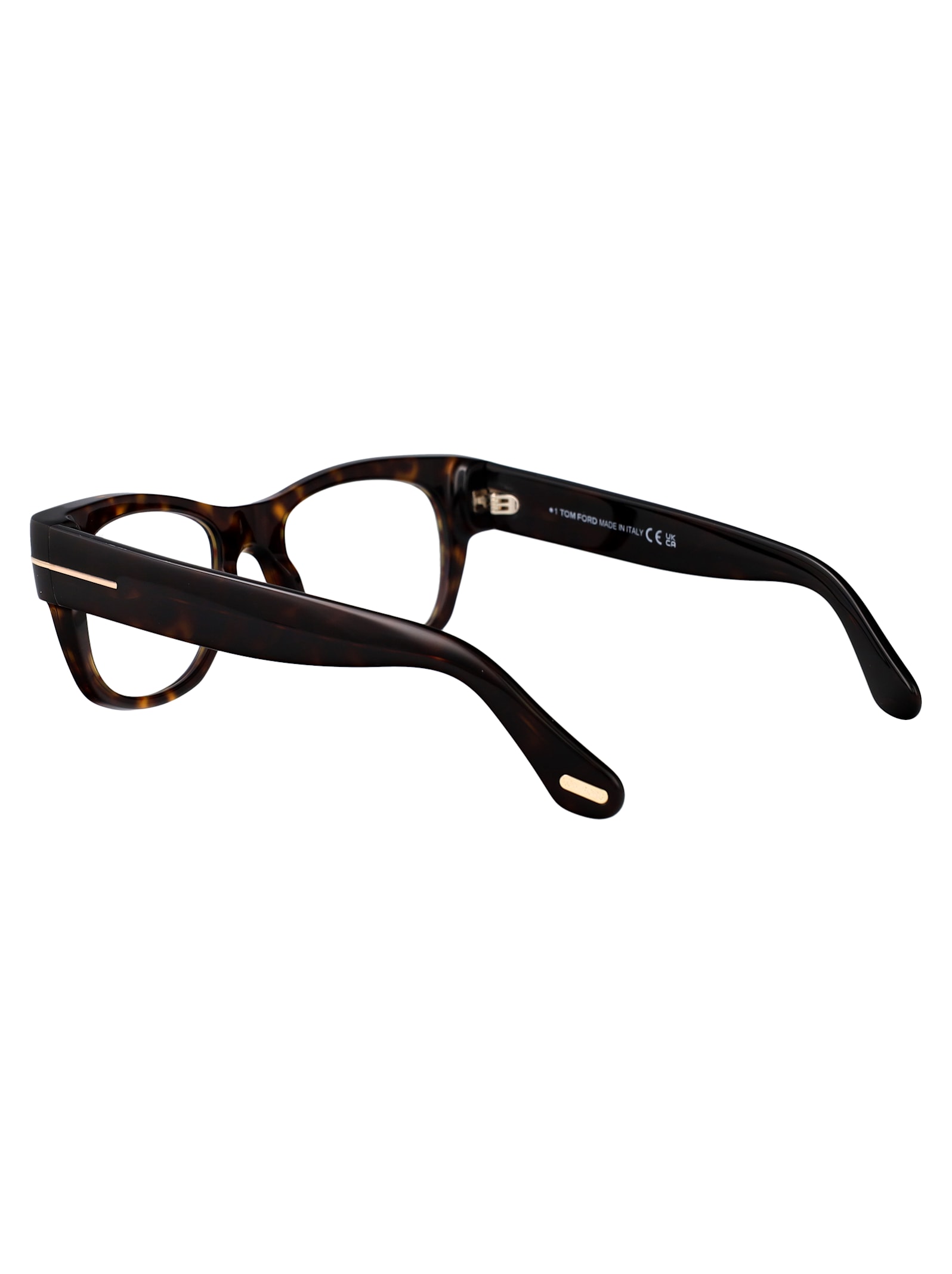 Tom Ford Womens Black Tr001853 Round-frame Acetate Optical Glasses In 052 Avana Scura