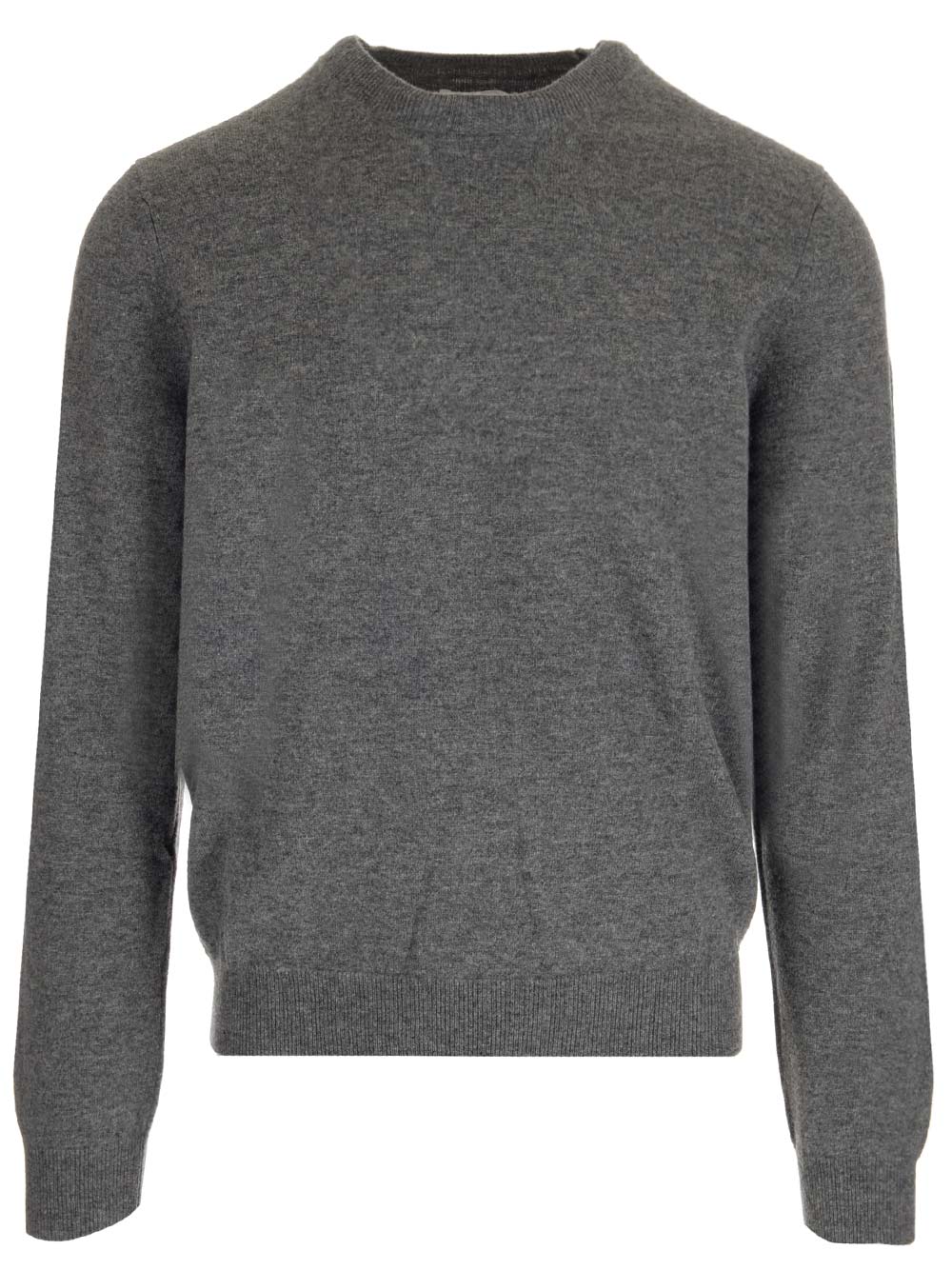 Shop Comme Des Garçons Basic Wool Jumper In Grey