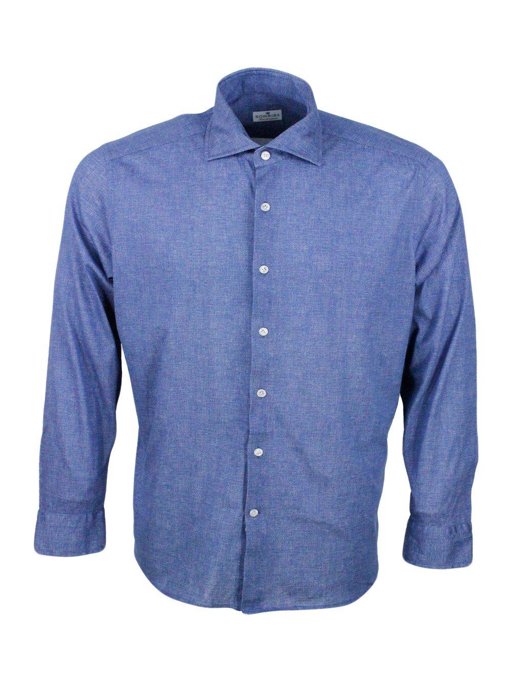 Long-sleeved Button-up Shirt
