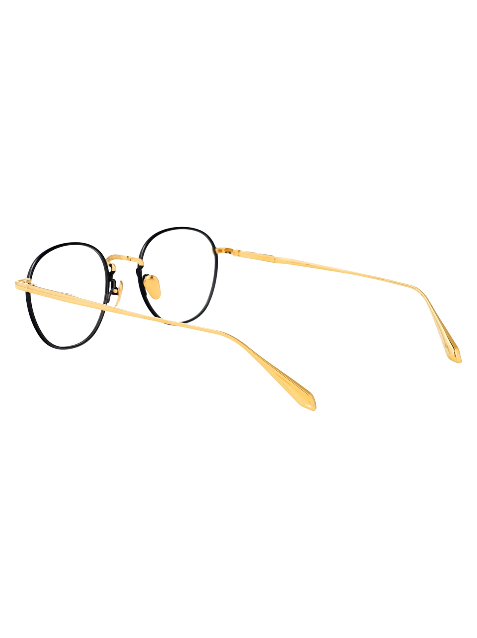 Linda Farrow Full Frame Plain Mirror In Yellowgold/black/optical
