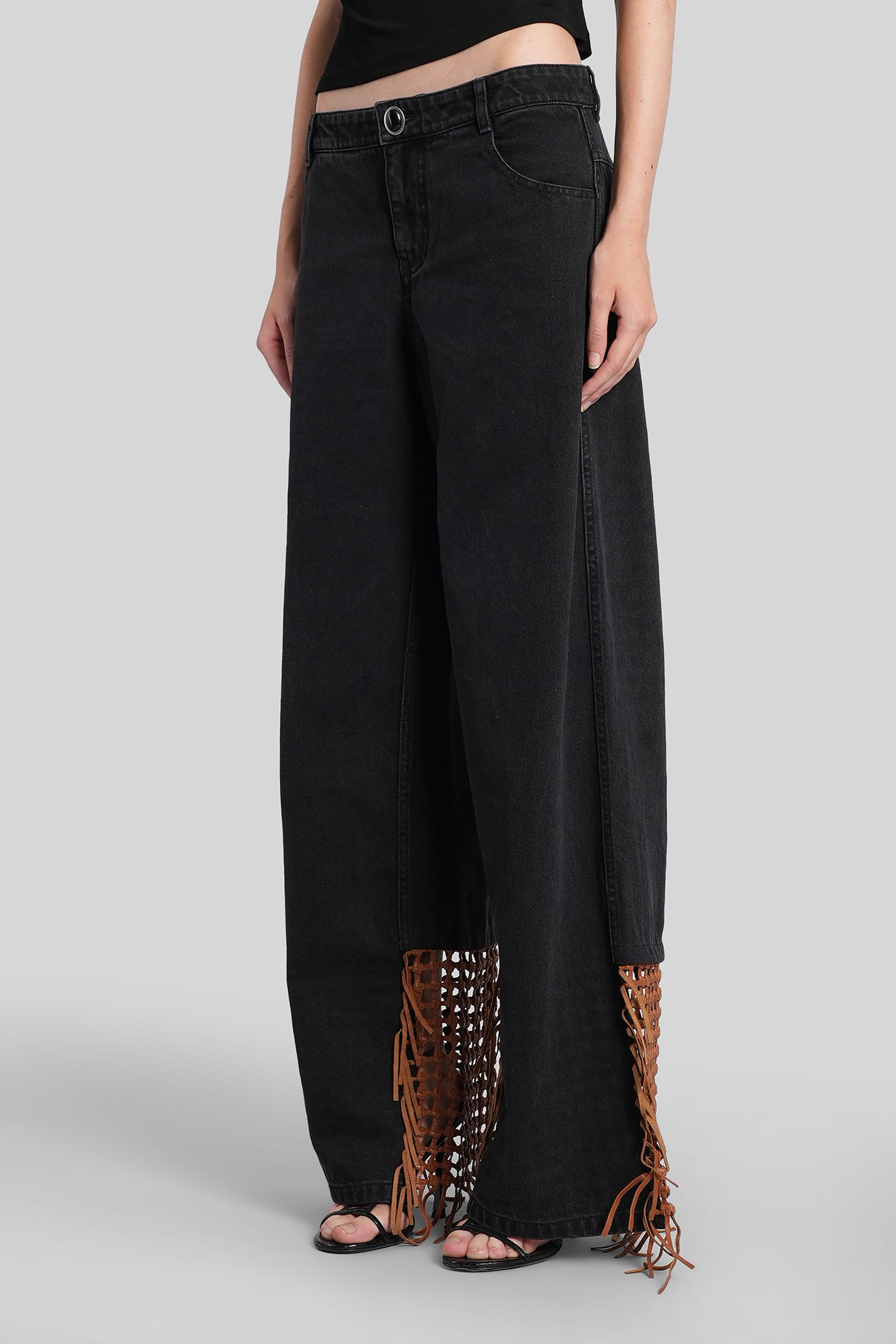 Christopher Esber Jeans In Black Cotton In Black