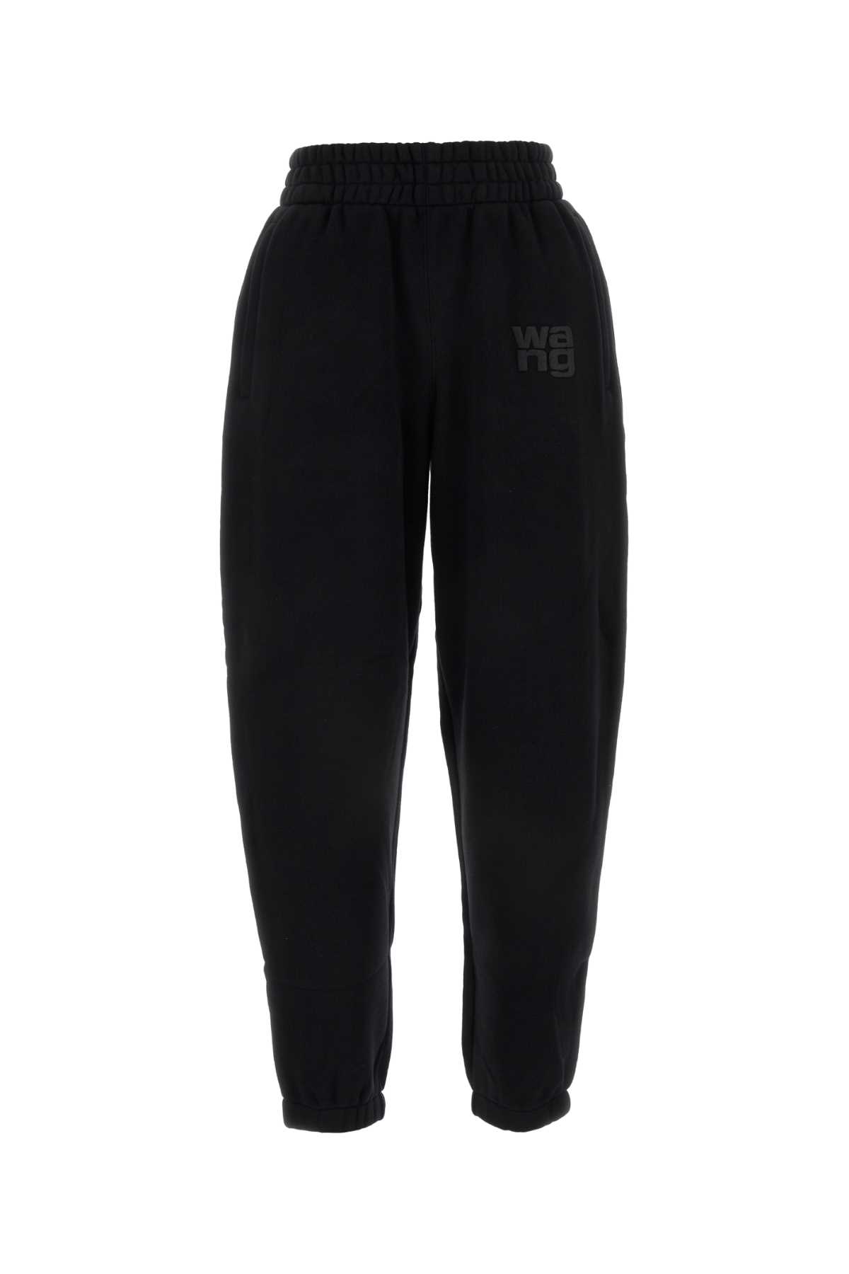 Shop Alexander Wang T Black Cotton Joggers