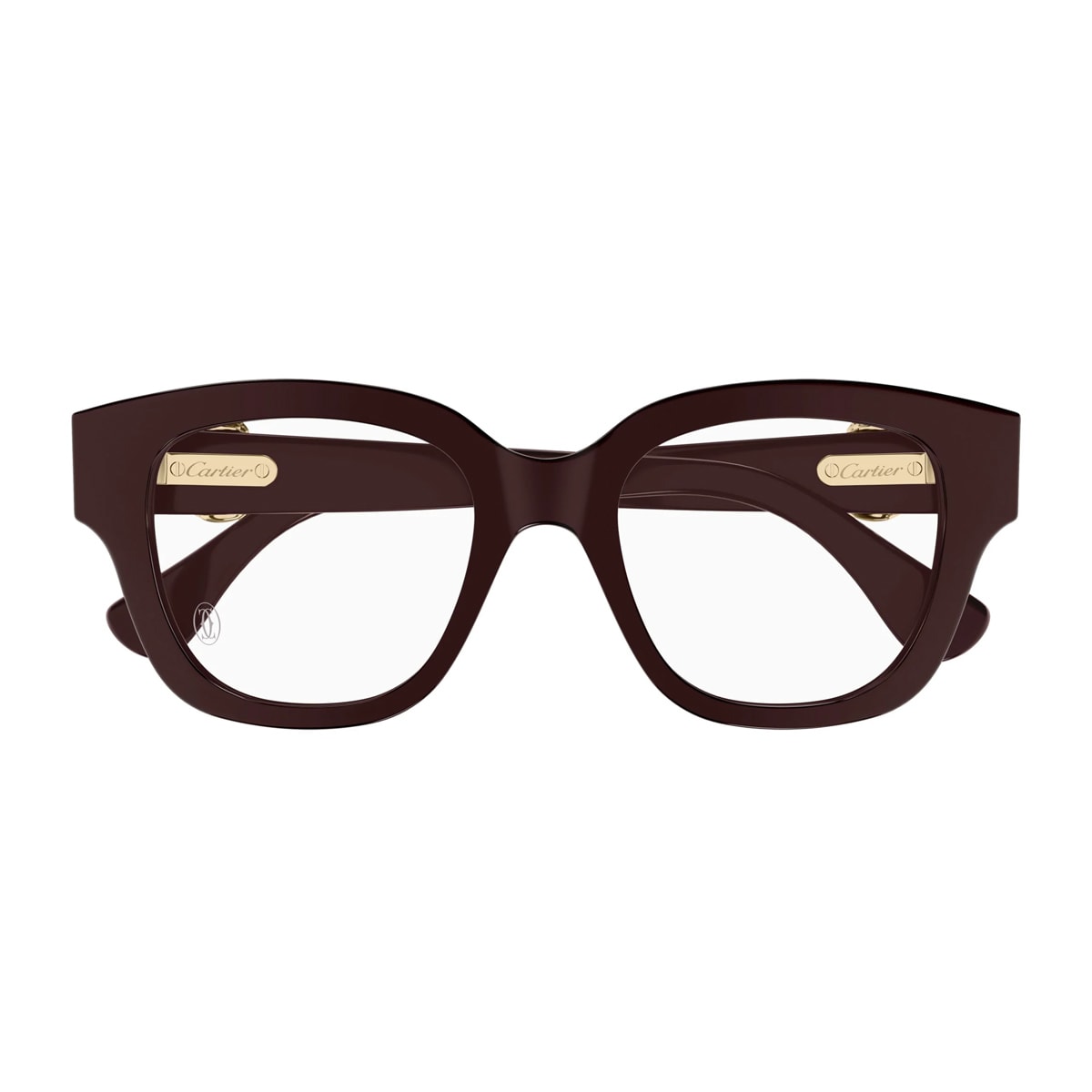 Cartier Ct0566o Panthère C De Cartier 007 Red Transparent Glasses