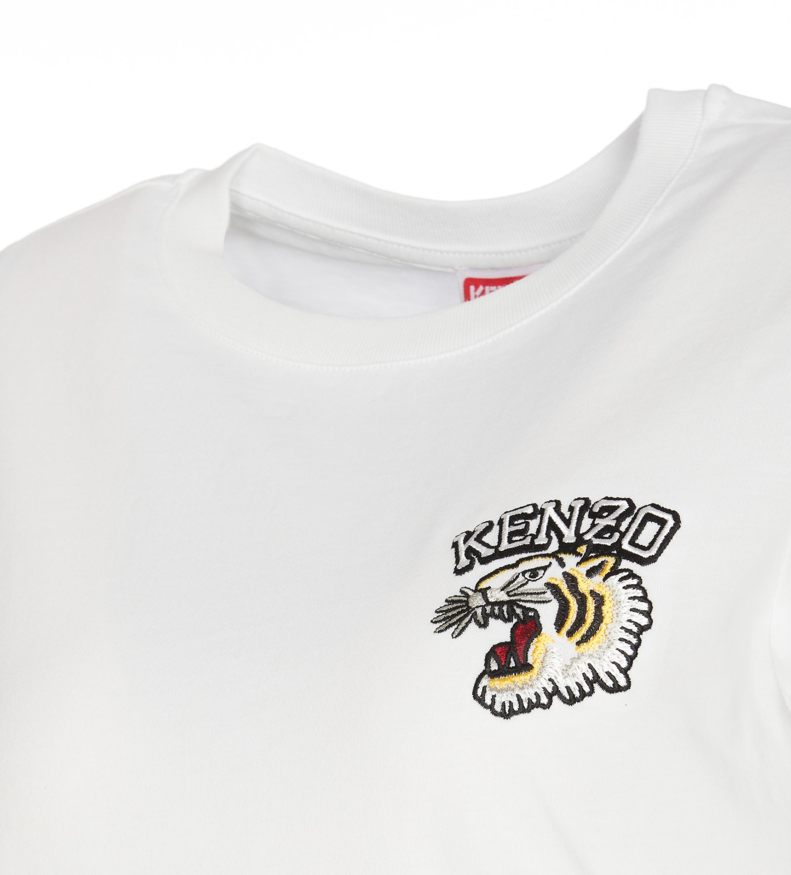 Shop Kenzo Varsity Tiger Classic T-shirt In White