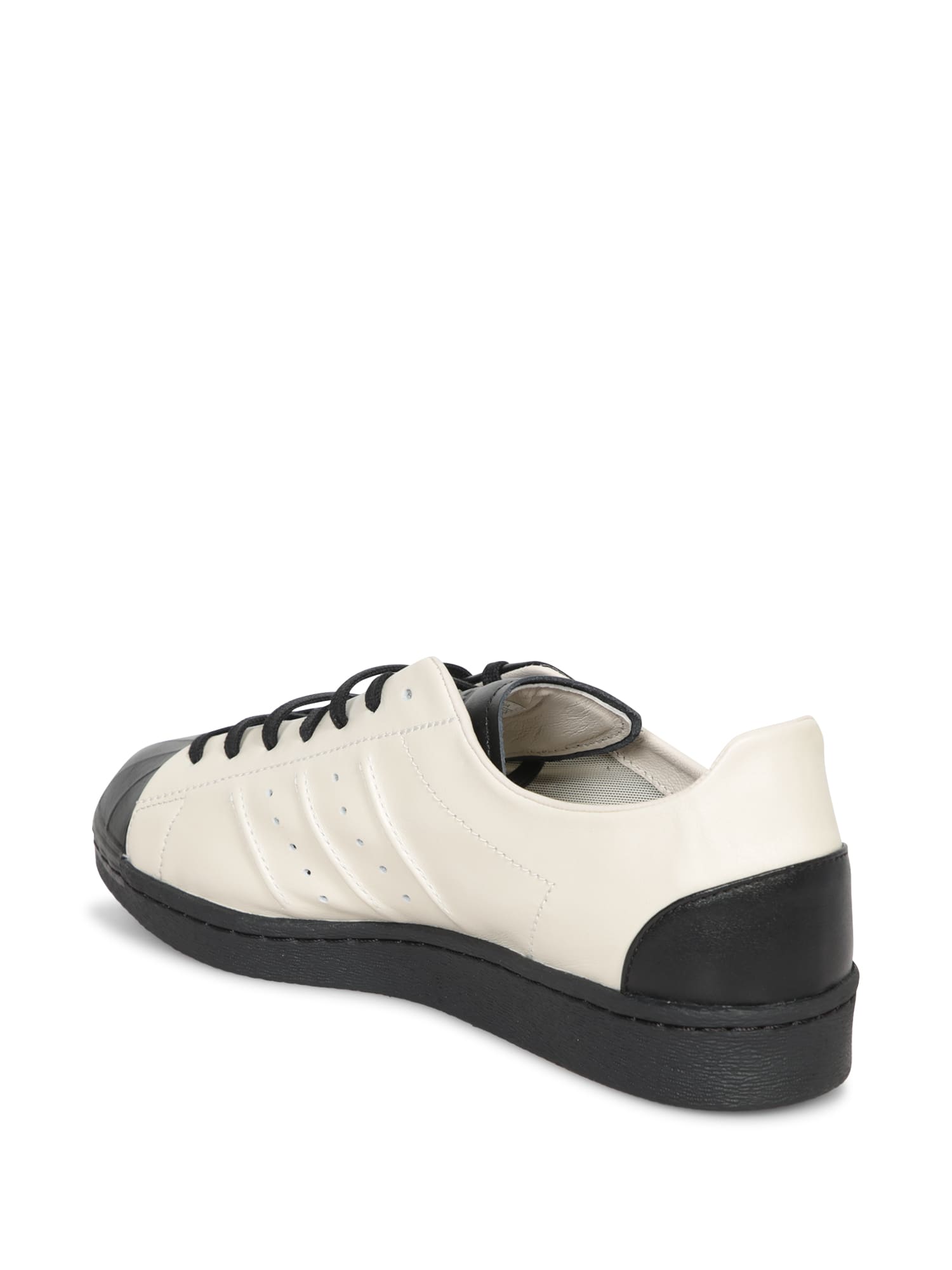 Y-3 Black And White Sneakers In Black