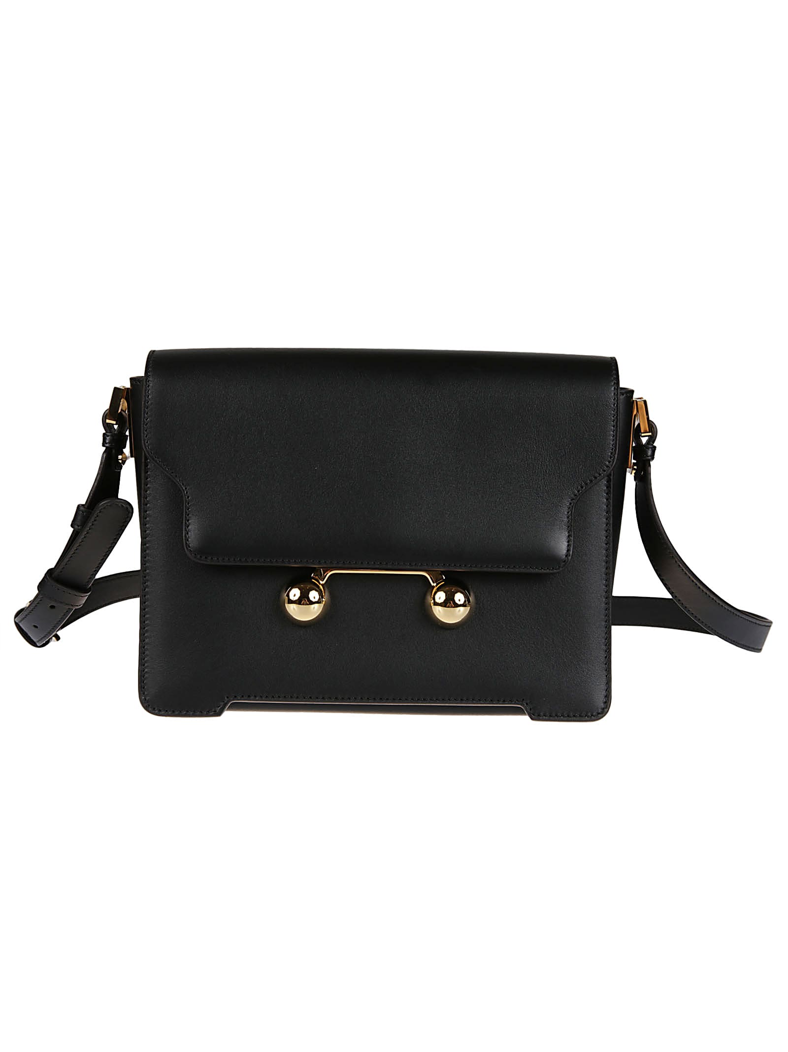 Shop Marni Trunkaroo Medium Bag In Black