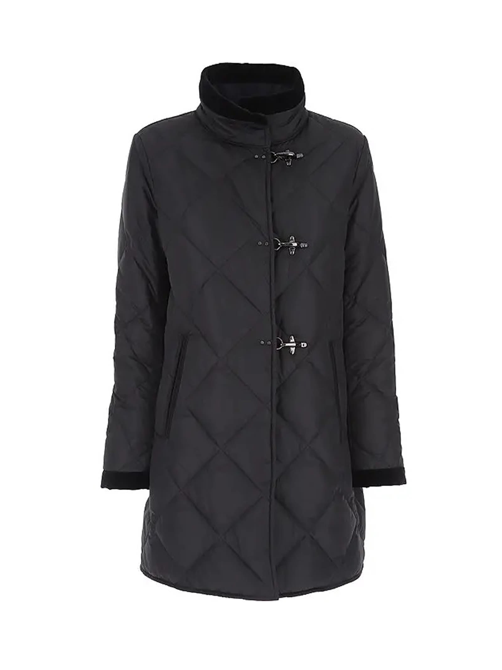 Fay Stand-up Collar Quilted Coat