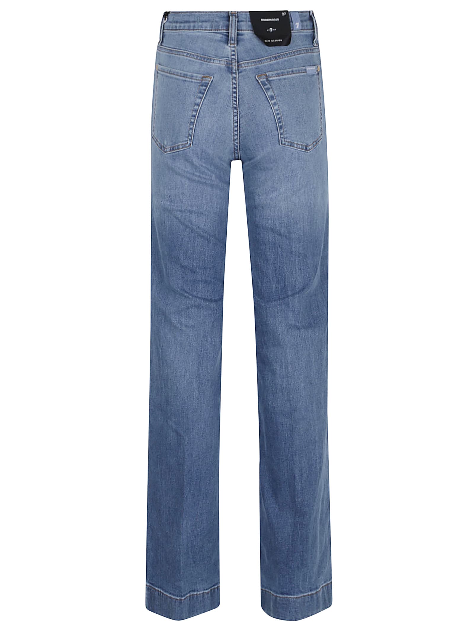 7 For All Mankind Straight-leg Jeans In Blue