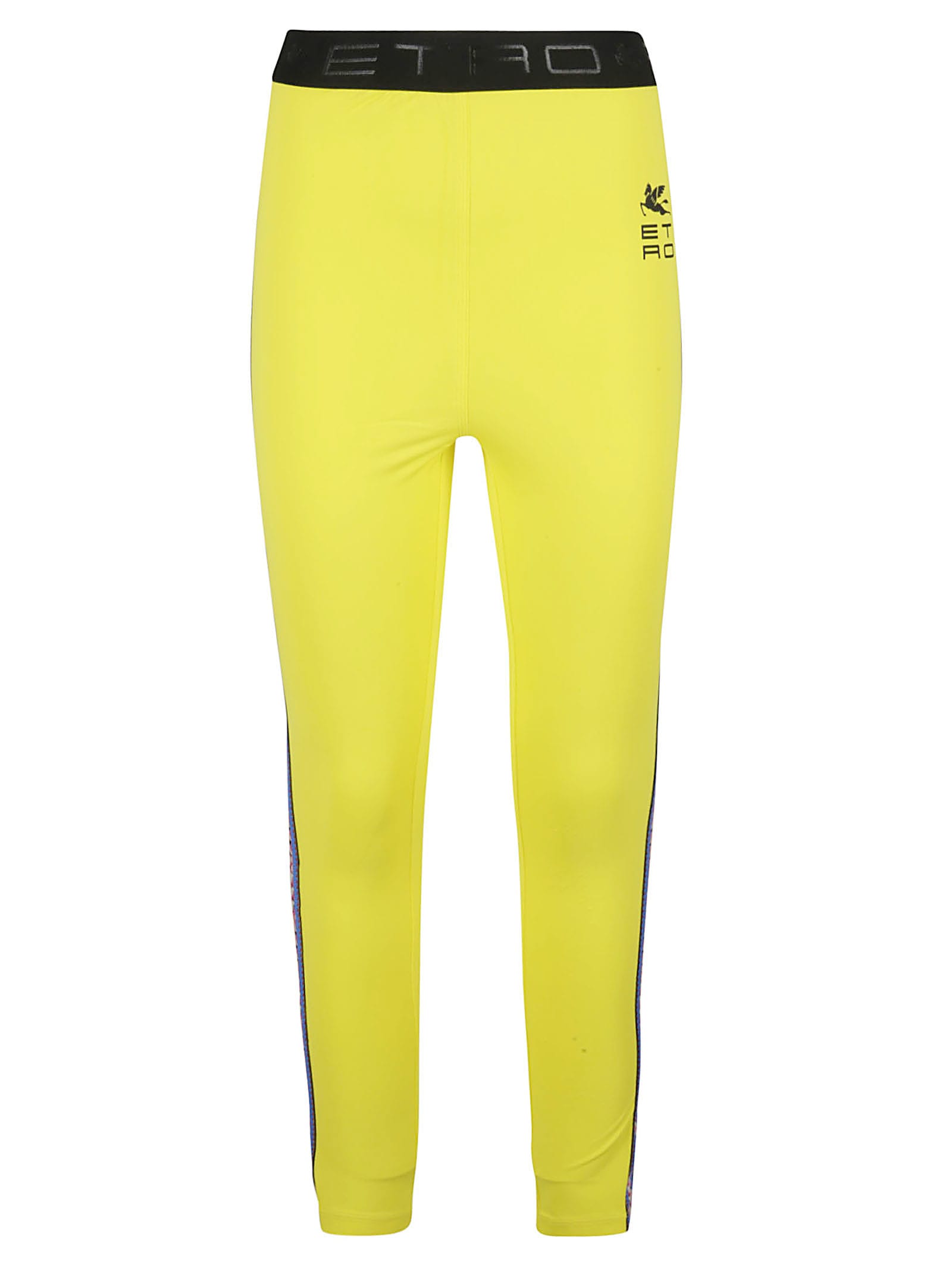 Shop Etro Sport Leggings In Yellow