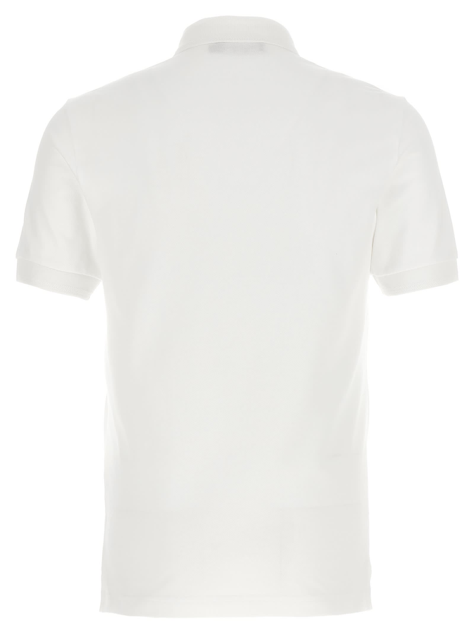 Shop Dolce & Gabbana Logo Embroidery Polo Shirt In White