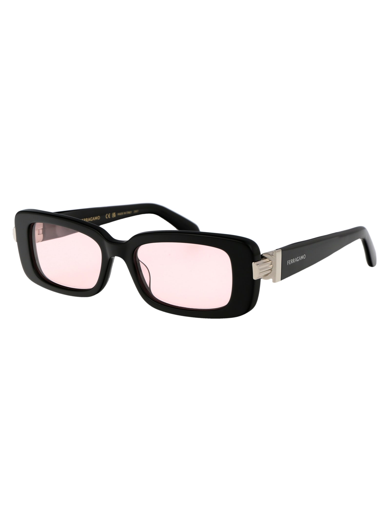 Shop Ferragamo Sf1105s Sunglasses In 005 Black Pink