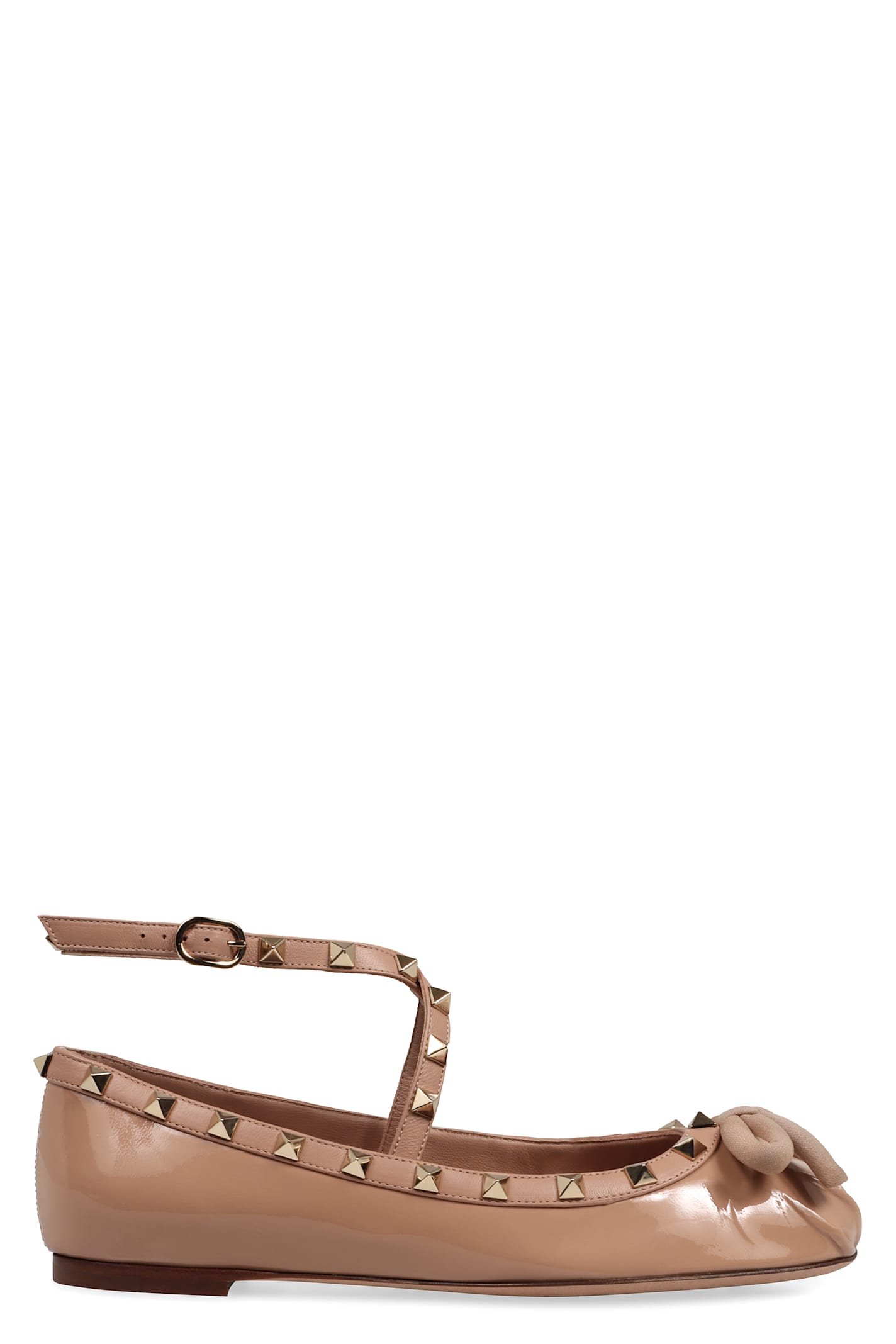 Garavani - Rockstud Leather Ballet Flats