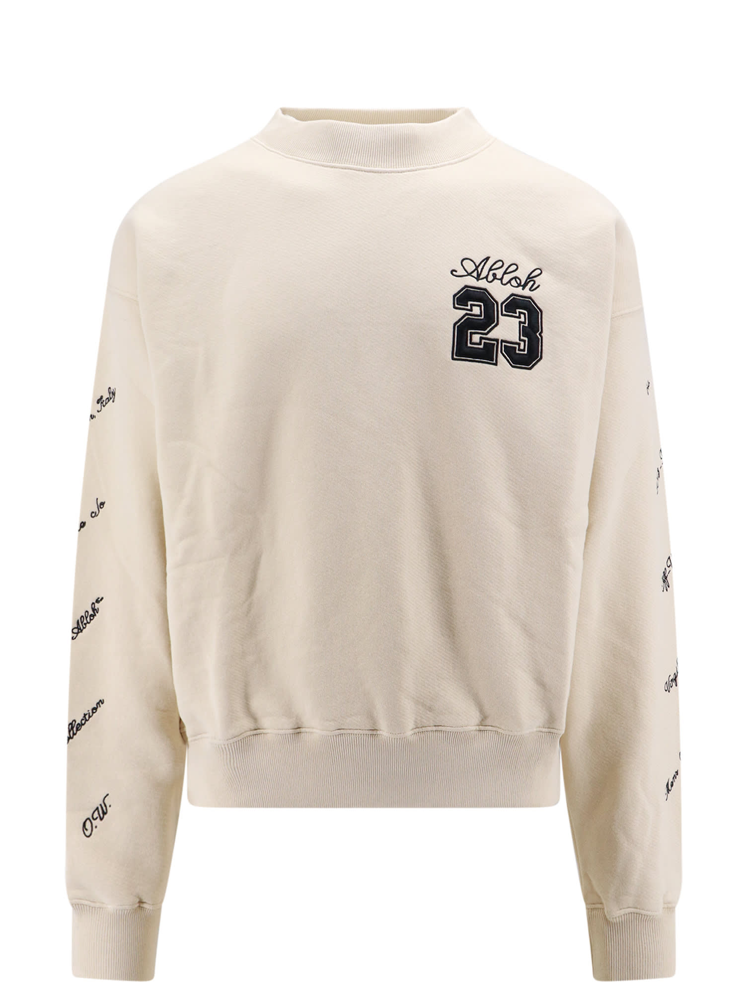 Shop Off-white Sweatshirt In Neutrals/black