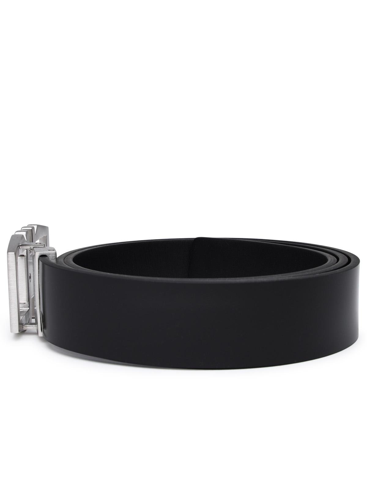 Shop Ferragamo Black Leather Belt