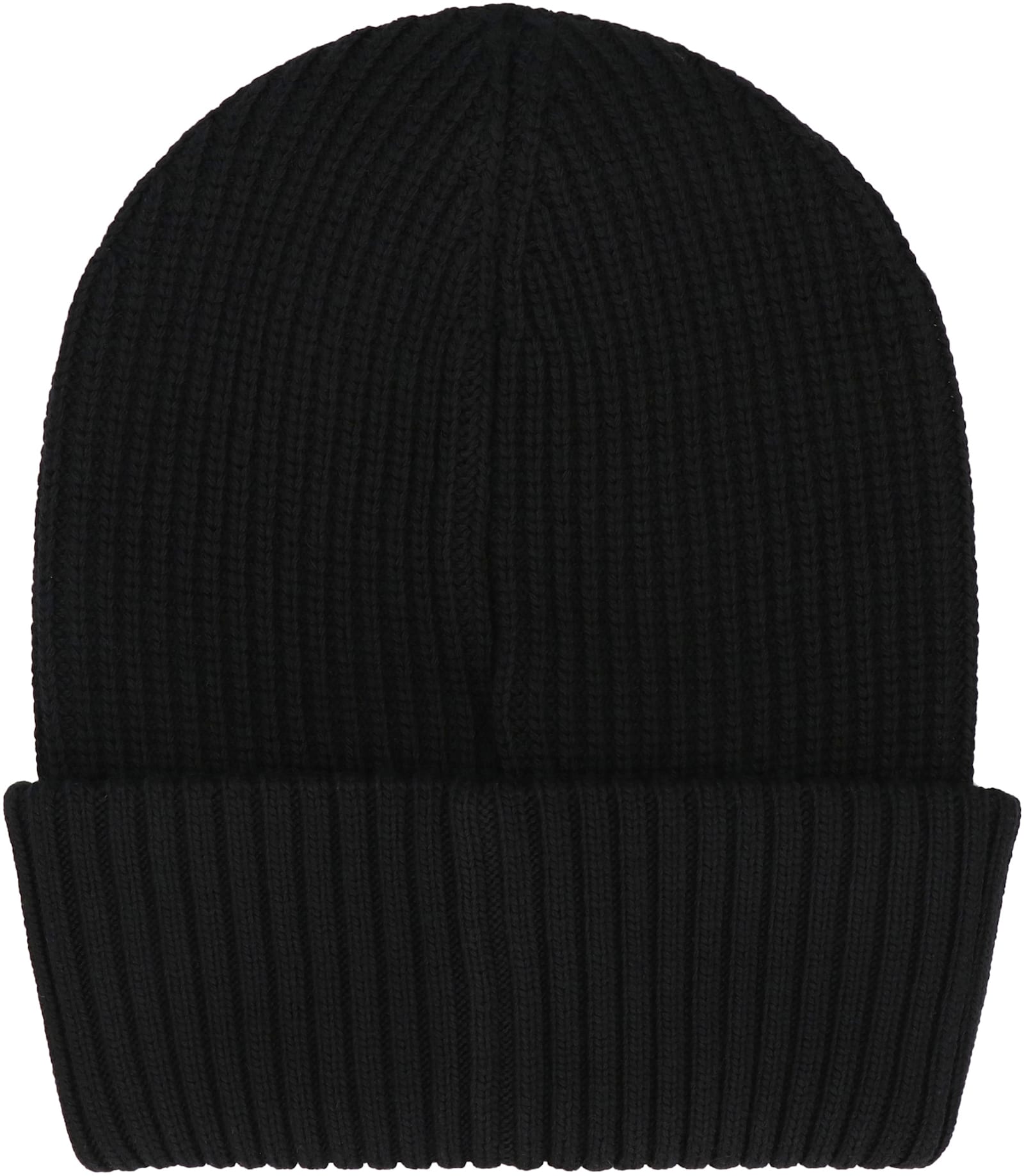 Moncler Genius Moncler 4 Edward Enninful Ee72 Responsible Virgin Wool Hat In Black
