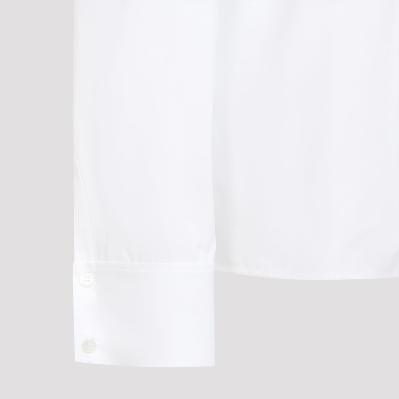 Shop Saint Laurent Cotton Shirt In Blanc