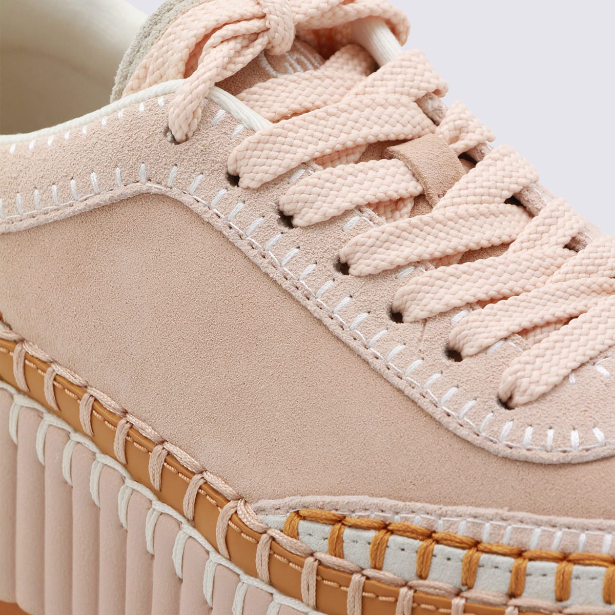 Chloé Maple Pink Sneakers In Brown
