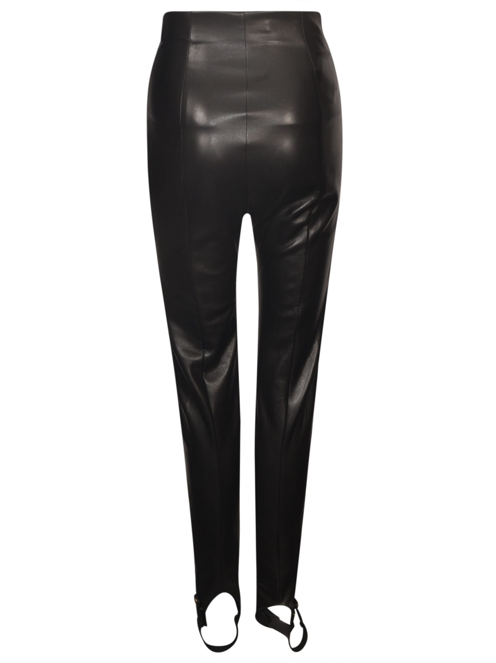 Shop Philosophy Di Lorenzo Serafini High-waist Cropped Zipped Leggings In Black