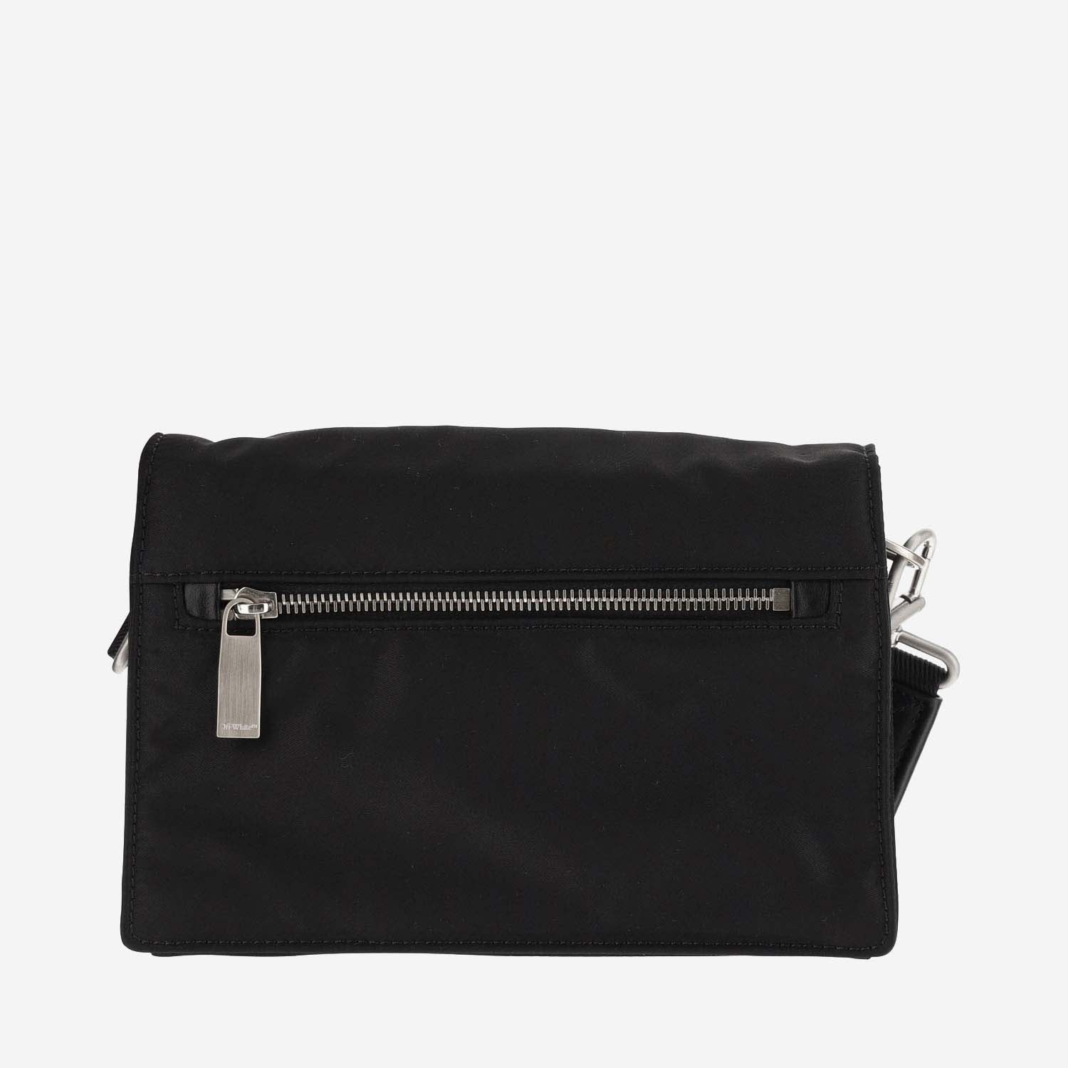 Shop Off-white Jitney Shoulder Bag 1.4 In Black