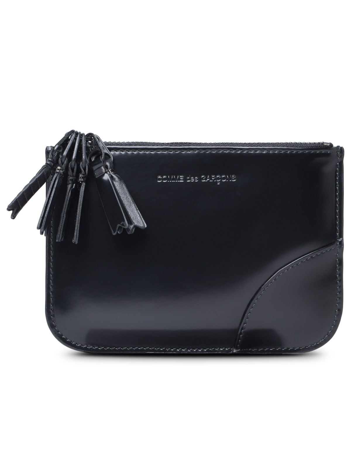 Shop Comme Des Garçons Medley Black Leather Card Holder