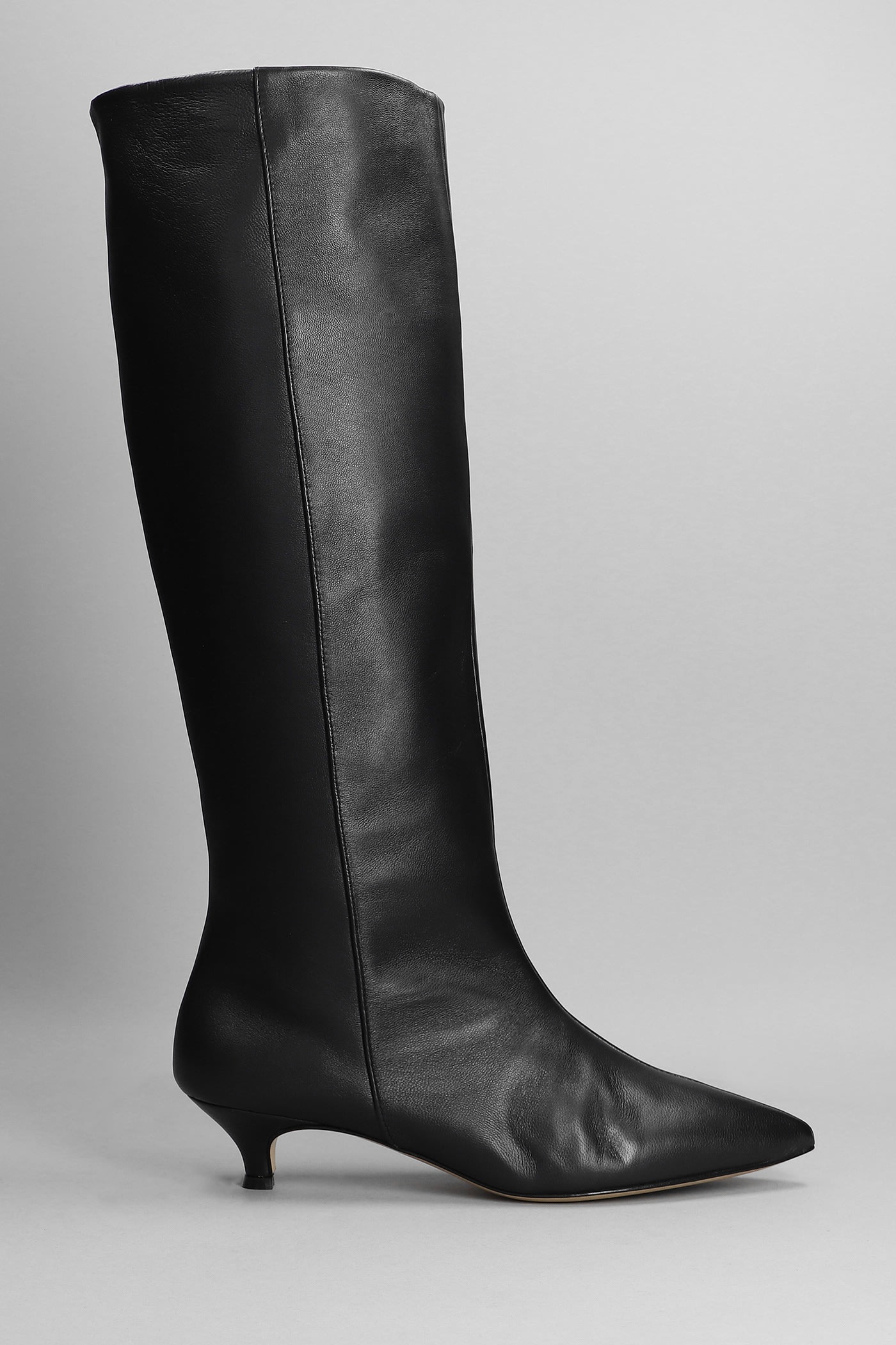 Alchimia High Heels Boots In Black Leather