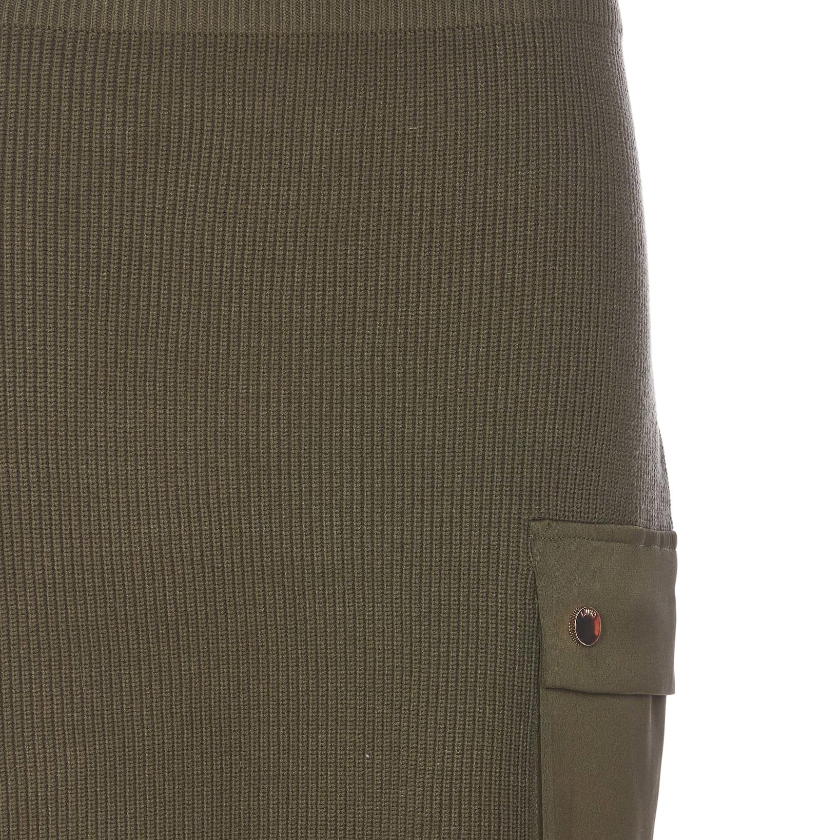 LIU •JO KNITTED MINISKIRT WITH POCKETS