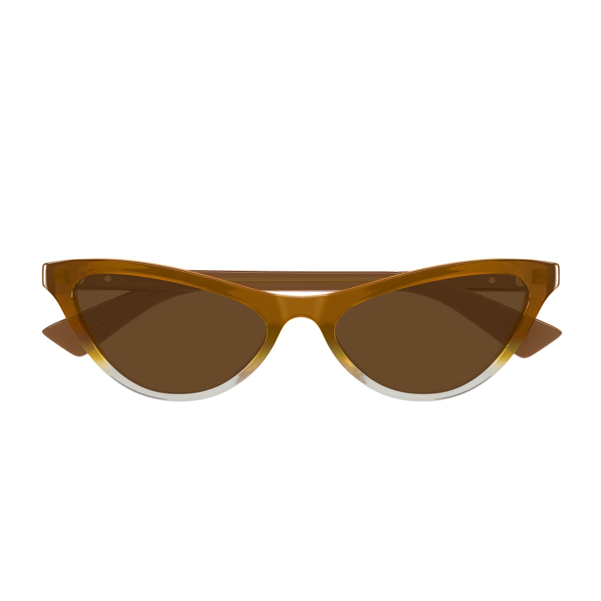 Bottega Veneta Bv1414s Linea Ribbon Bv1414s 004 Brown Sunglasses In Brown