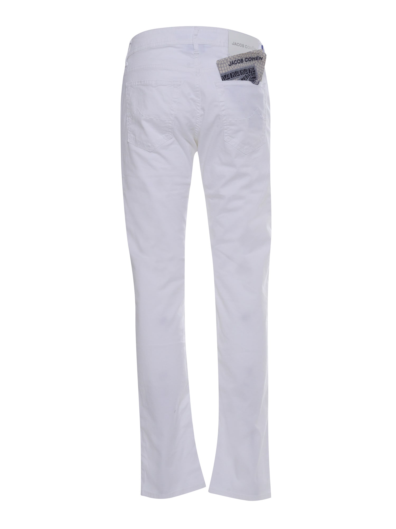 Jacob Cohen Nick Slim Fit Pants In White