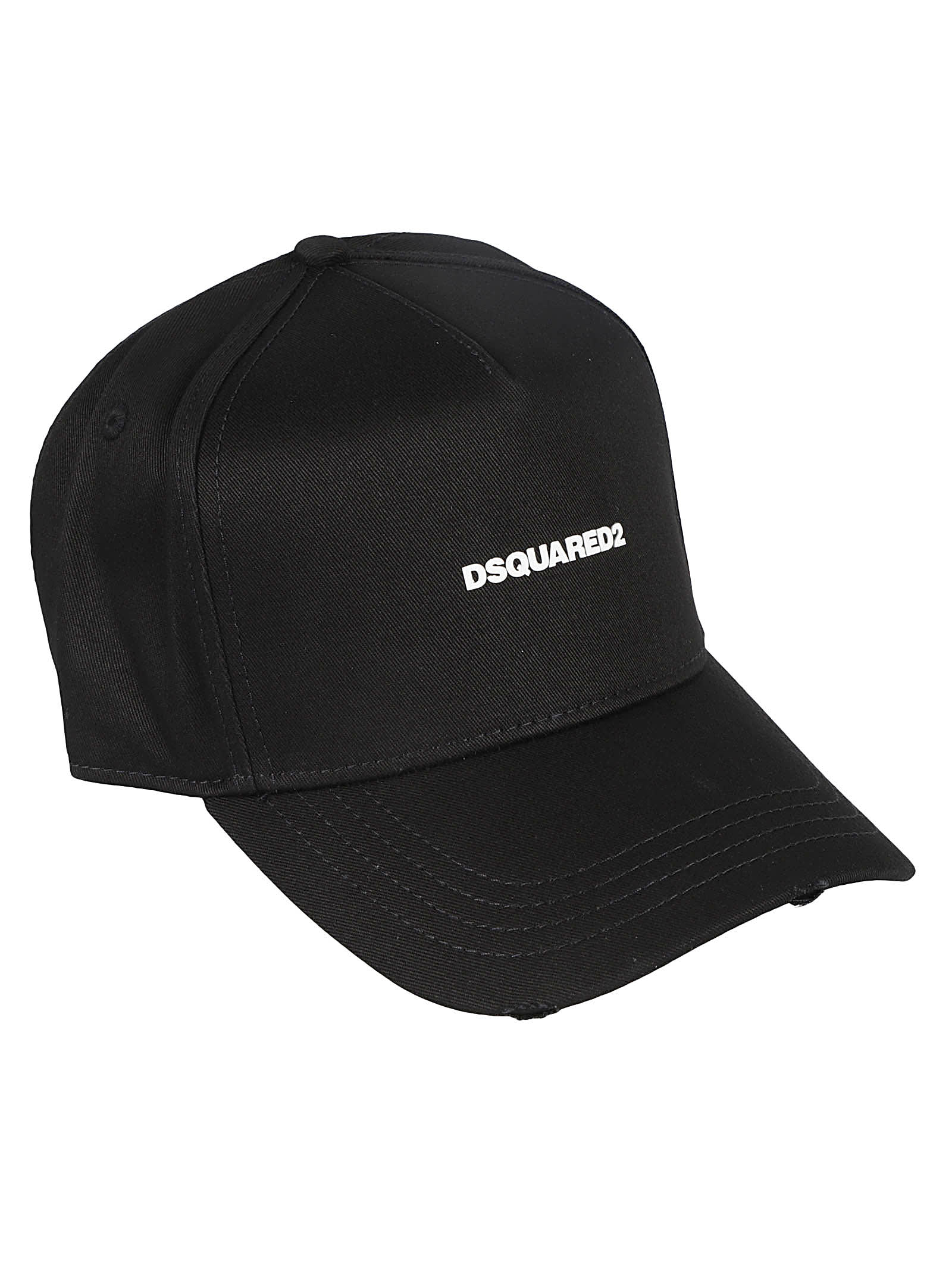 Shop Dsquared2 Mini Logo Baseball Cap In Black/white