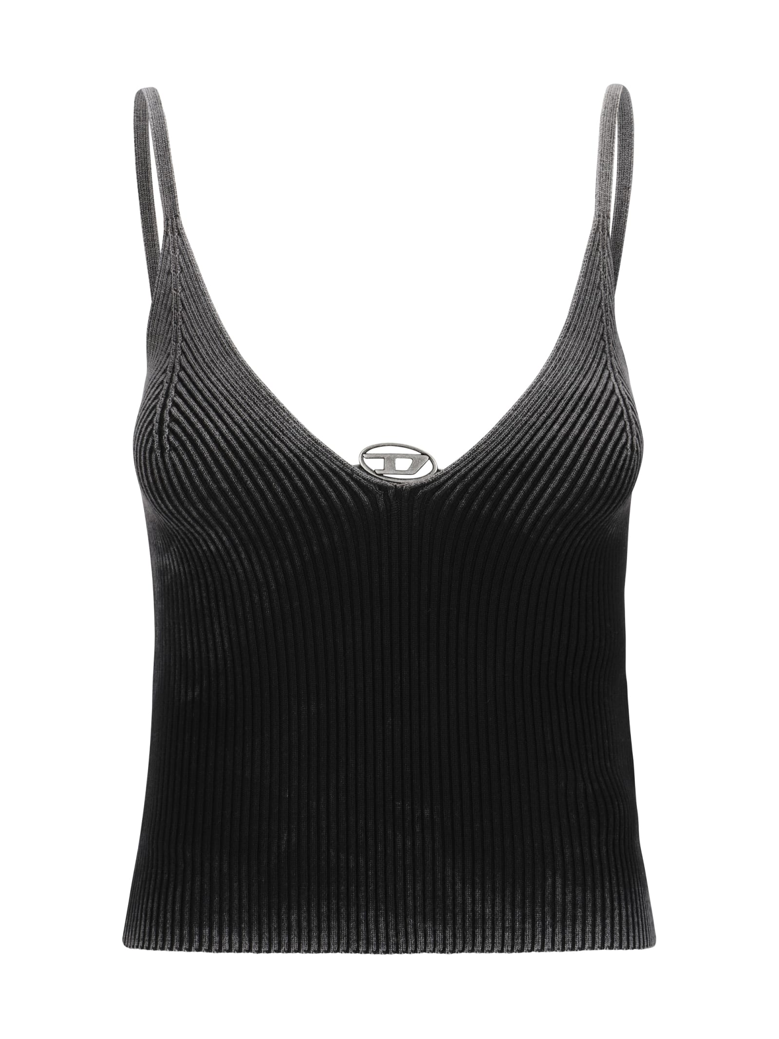 Shop Diesel M-laila Top In 004 - Deep/black