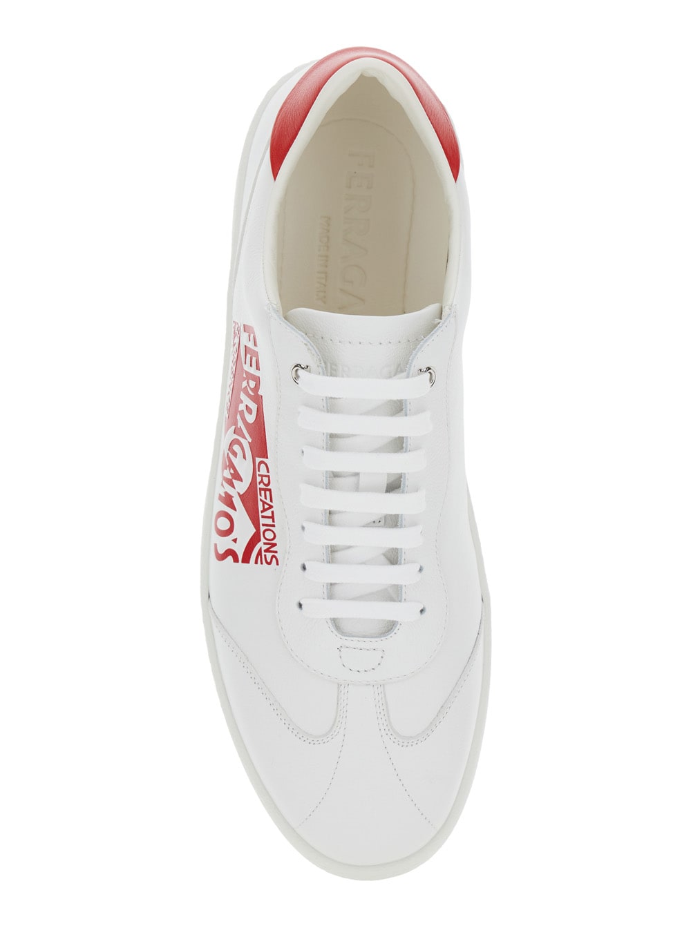 Ferragamo Logo-lacing Low-cut Casual Shoes In White