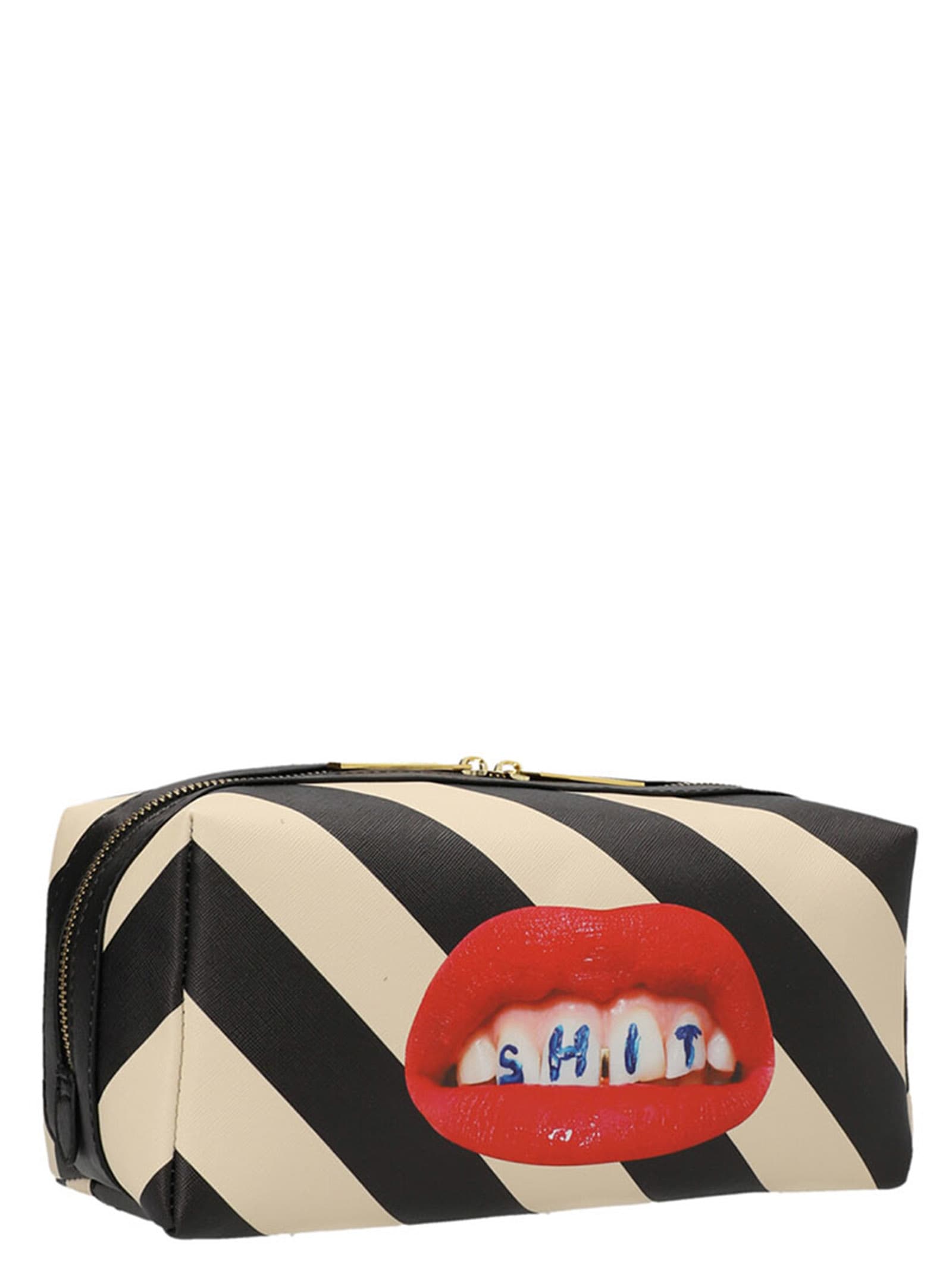 Seletti X Toiletpaper Regimental Shit Beauty Bag In Multi