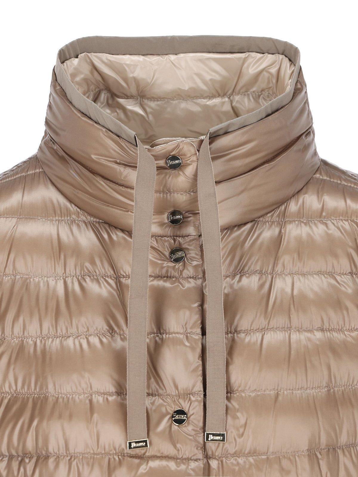 Herno Women's Nylon Down Jacket In Brown