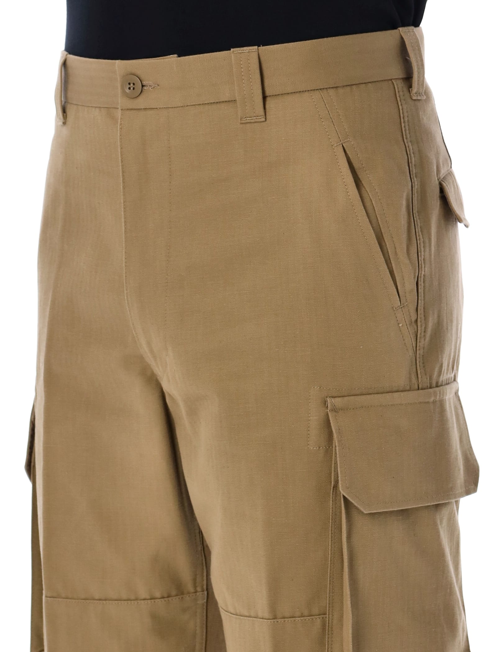 Shop Comme Des Garçons Homme Deux Cargo Pants In Beige