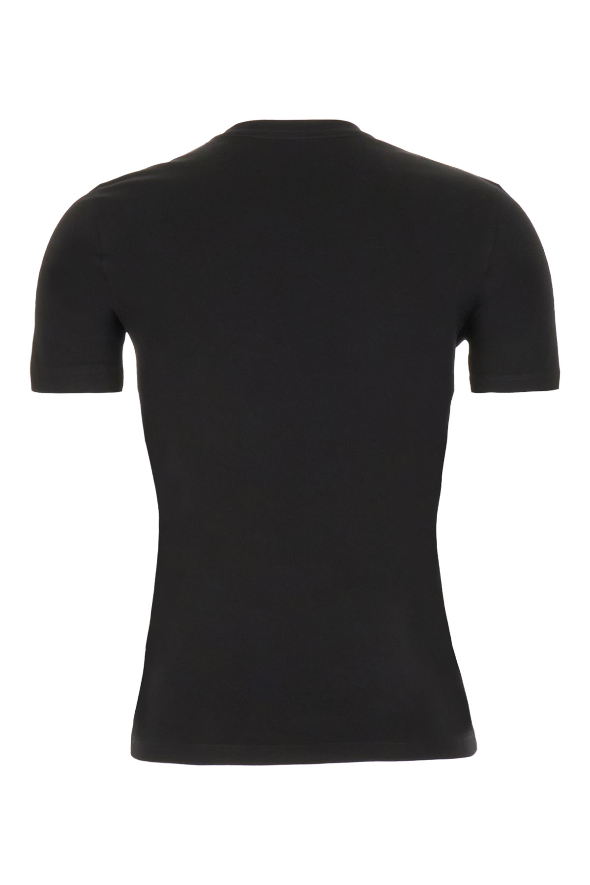 Shop Versace Black Cotton T-shirt