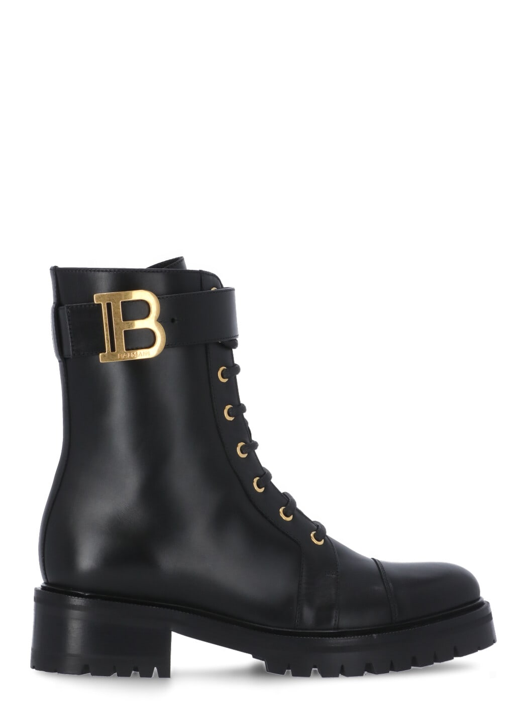 Buy Balmain Leather Boot online, shop Balmain shoes with free shipping